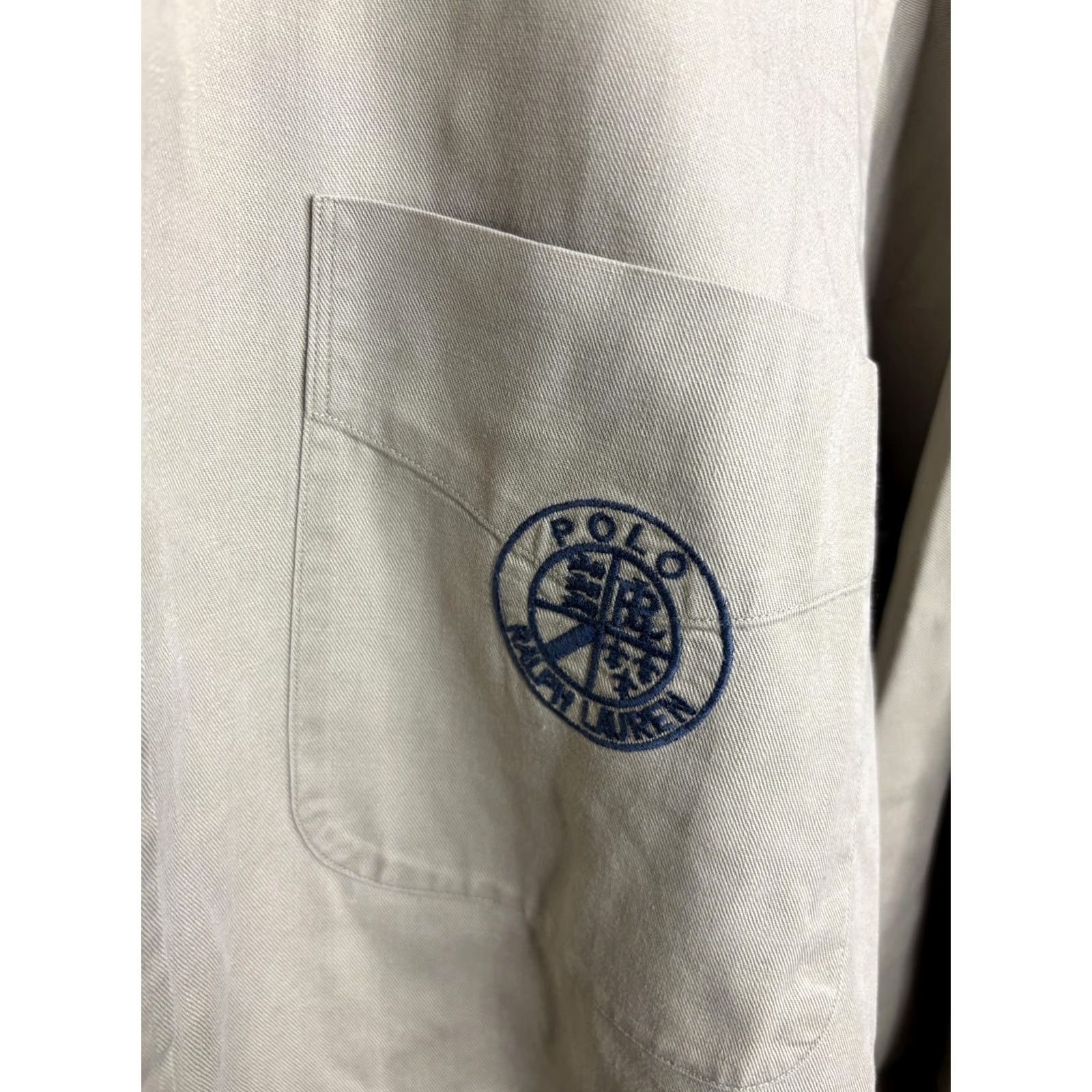Ralph Lauren Ralph Lauren Oxford Shirt Mens M Khaki Button Long Sleeve Pocket Logo Vintage Size US M / EU 48-50 / 2 - 3 Thumbnail