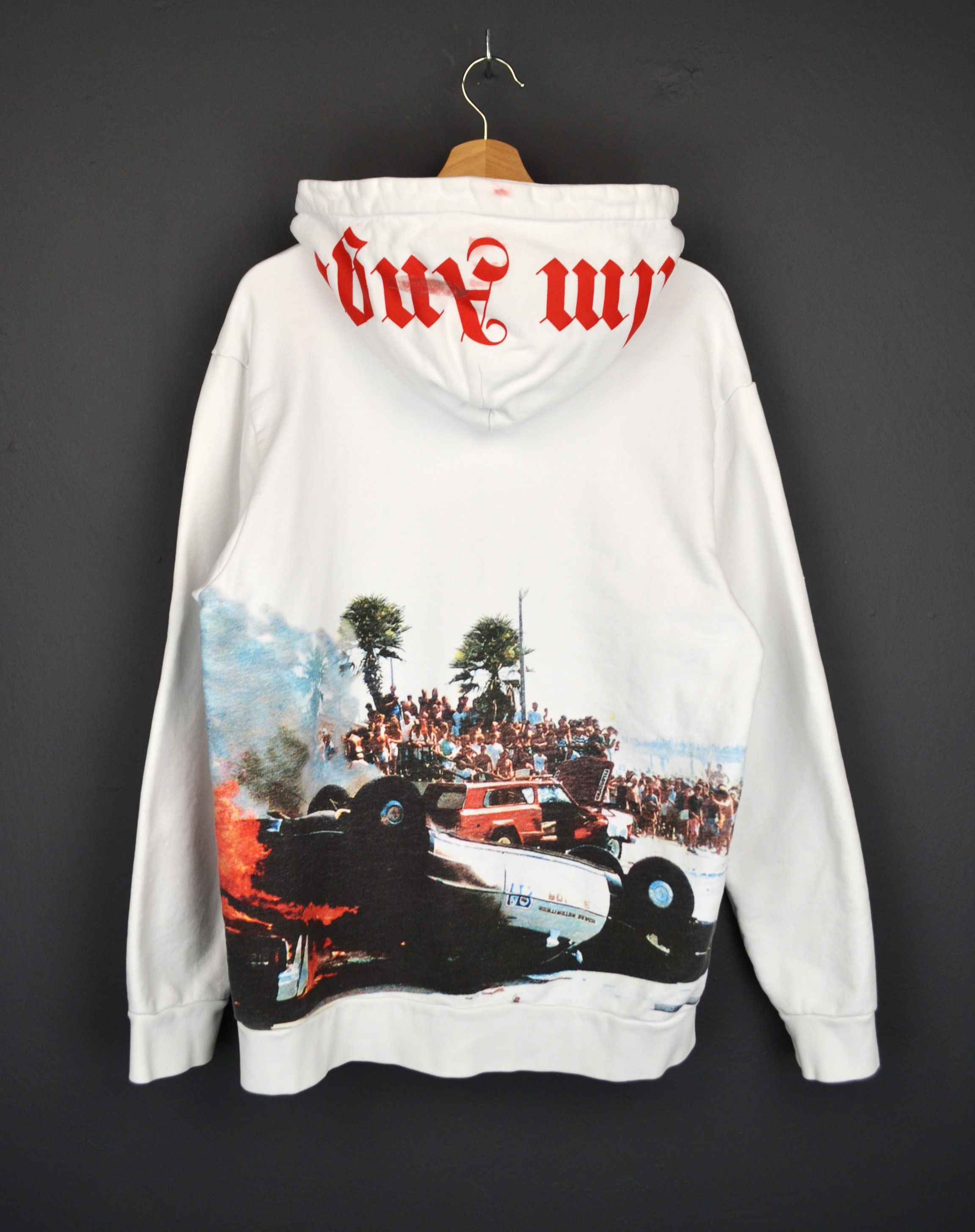 Palm Angels Palm Angels Burning Car Hoodie M Size US M / EU 48-50 / 2 - 2 Thumbnail