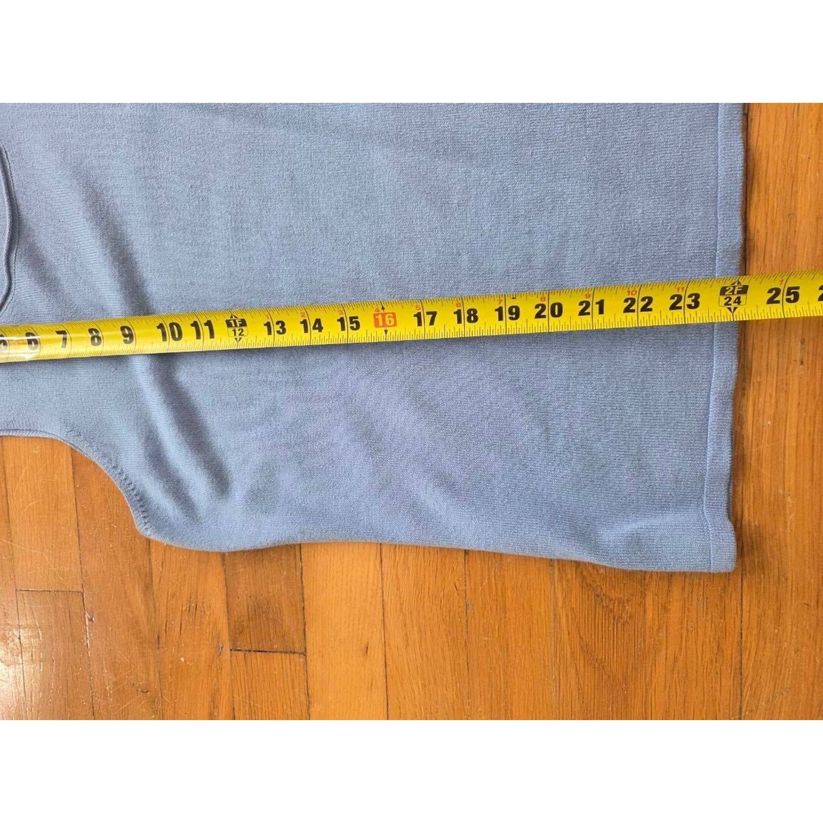 Eileen Fisher Eileen Fisher Sleeveless Silk Cashmere Blue Pet L A001079 Size L / US 10 / IT 46 - 9 Thumbnail