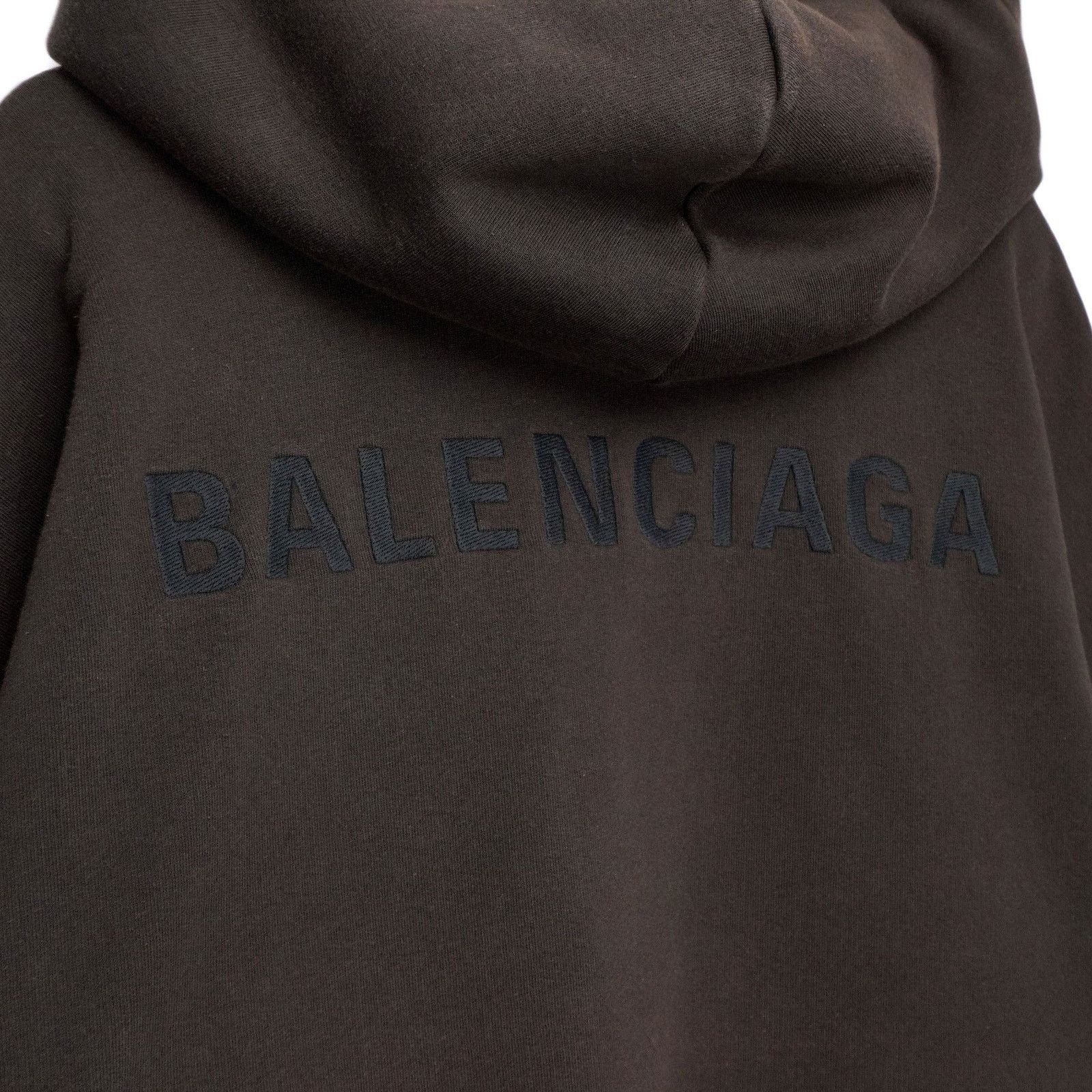 Balenciaga Universal Flow Back Logo Brown Sweatshirt Hoodie