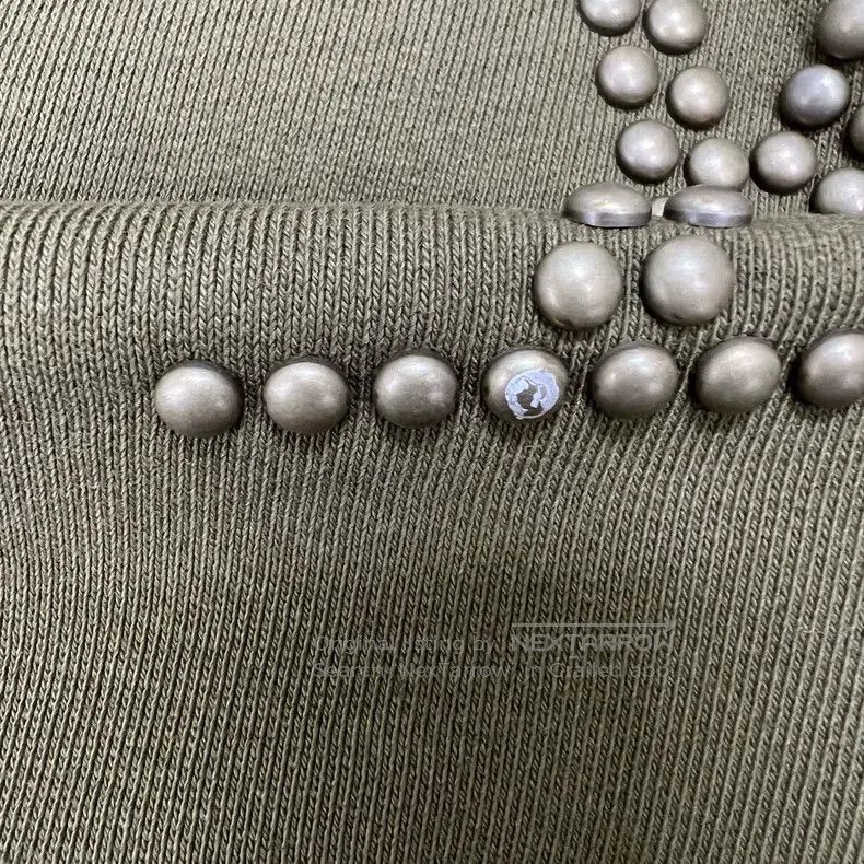 Louis Vuitton Louis Vuitton Army green studded logo sweatshirt Size US XXL / EU 58 / 5 - 6 Thumbnail