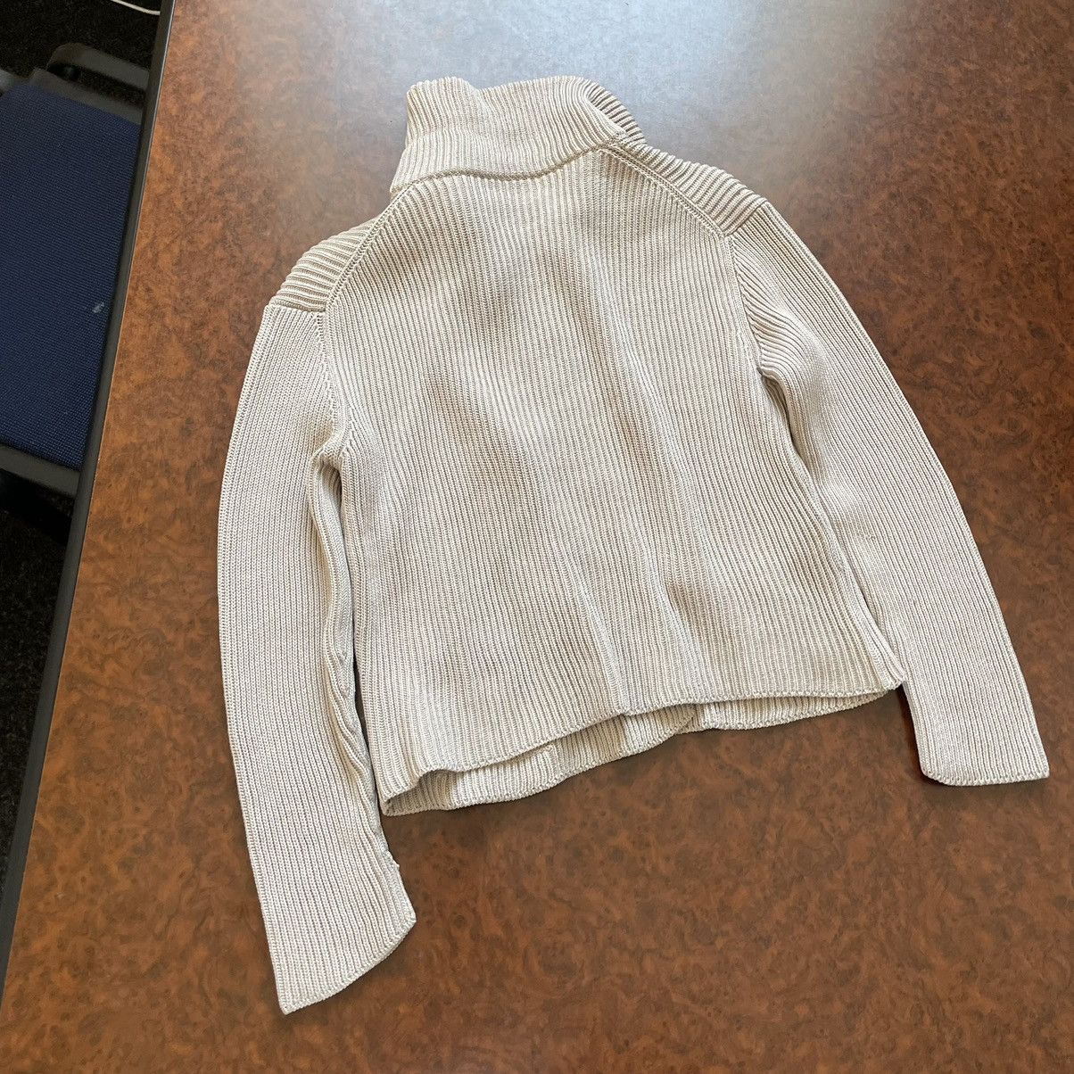 Prada Prada beige sweater 90s old cardigan aztec Navajo turtleneck Size S / US 4 / IT 40 - 10 Thumbnail