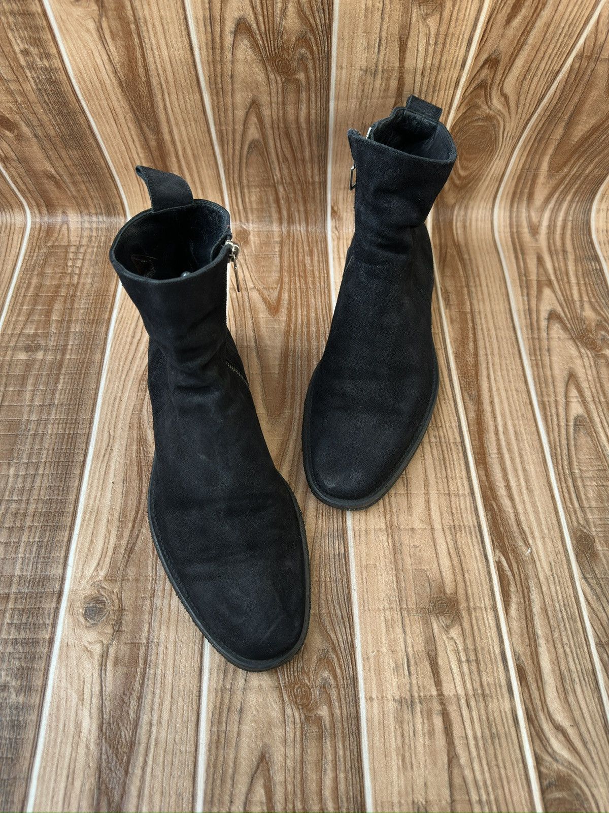 Dior × Kris Van Assche Dior Homme KVA 12AW Calf Skin Zip Boots Size US 9 / EU 42 - 2 Thumbnail