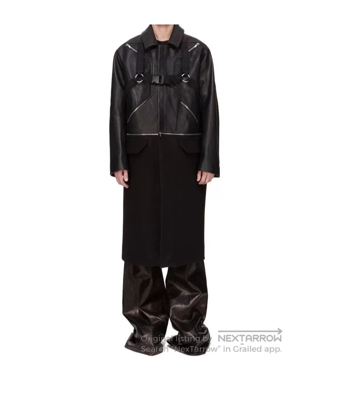Rick Owens Rick Owens 25FW Blixa Max Leather Coat. Size US M / EU 48-50 / 2 - 6 Thumbnail
