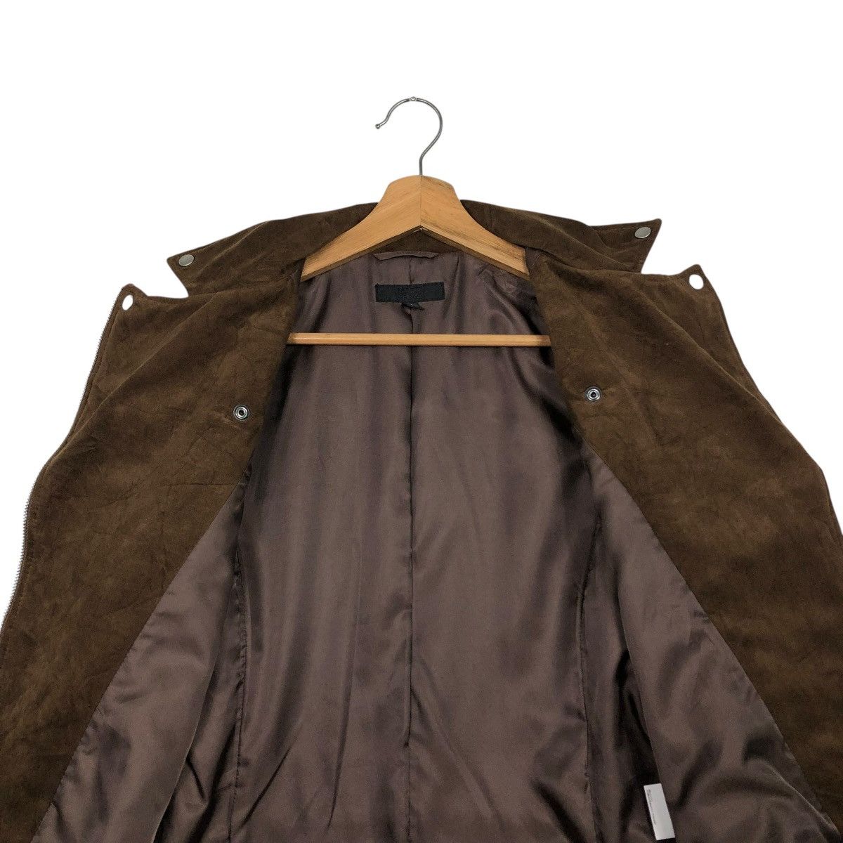 Japanese Brand 🔥RICH BROWN BIKER JACKET DOUBLE COLLAR UNIQLO ISSEY MIYAKE Size US S / EU 44-46 / 1 - 16 Thumbnail