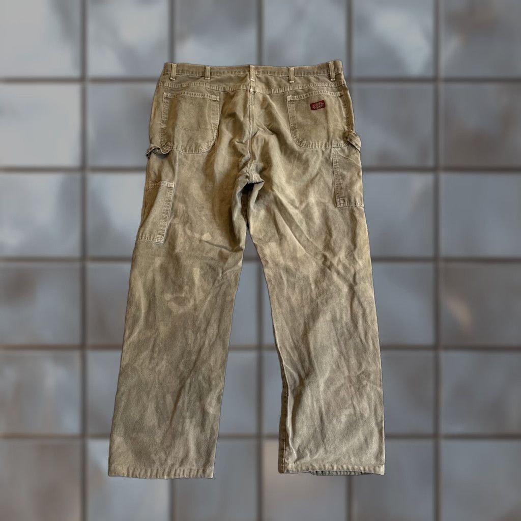 Dickies VINTAGE Dickies Beige Carpenter Workwear THRASHED Jeans Men’s 44x30 90s Y2K Straight Jeans Mens Beige 90s Carpenter Workwear Dickies Jeans Men’s 44x30 Size US 44 / EU 60 - 1 Thumbnail
