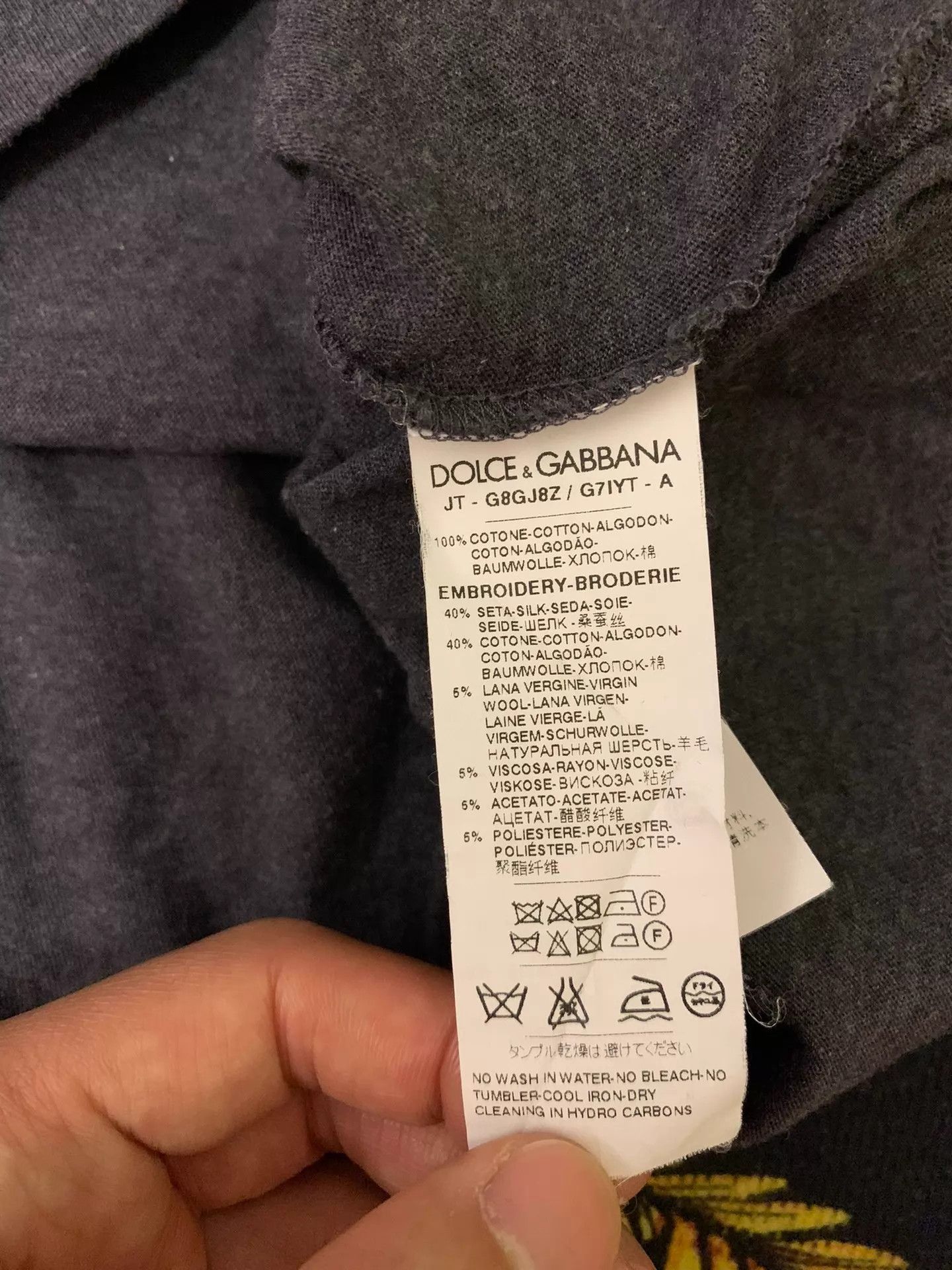 Dolce & Gabbana DOLCE & GABBANA Runway Embroidered Longsleeve T-shirt XL Size US XL / EU 56 / 4 - 7 Thumbnail