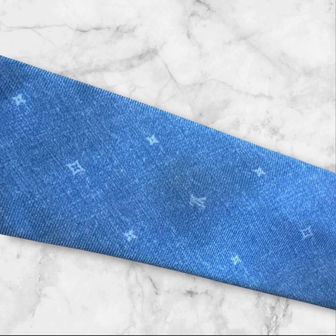 Louis Vuitton Louis Vuitton monogram LV silk neck tie Size ONE SIZE - 3 Thumbnail