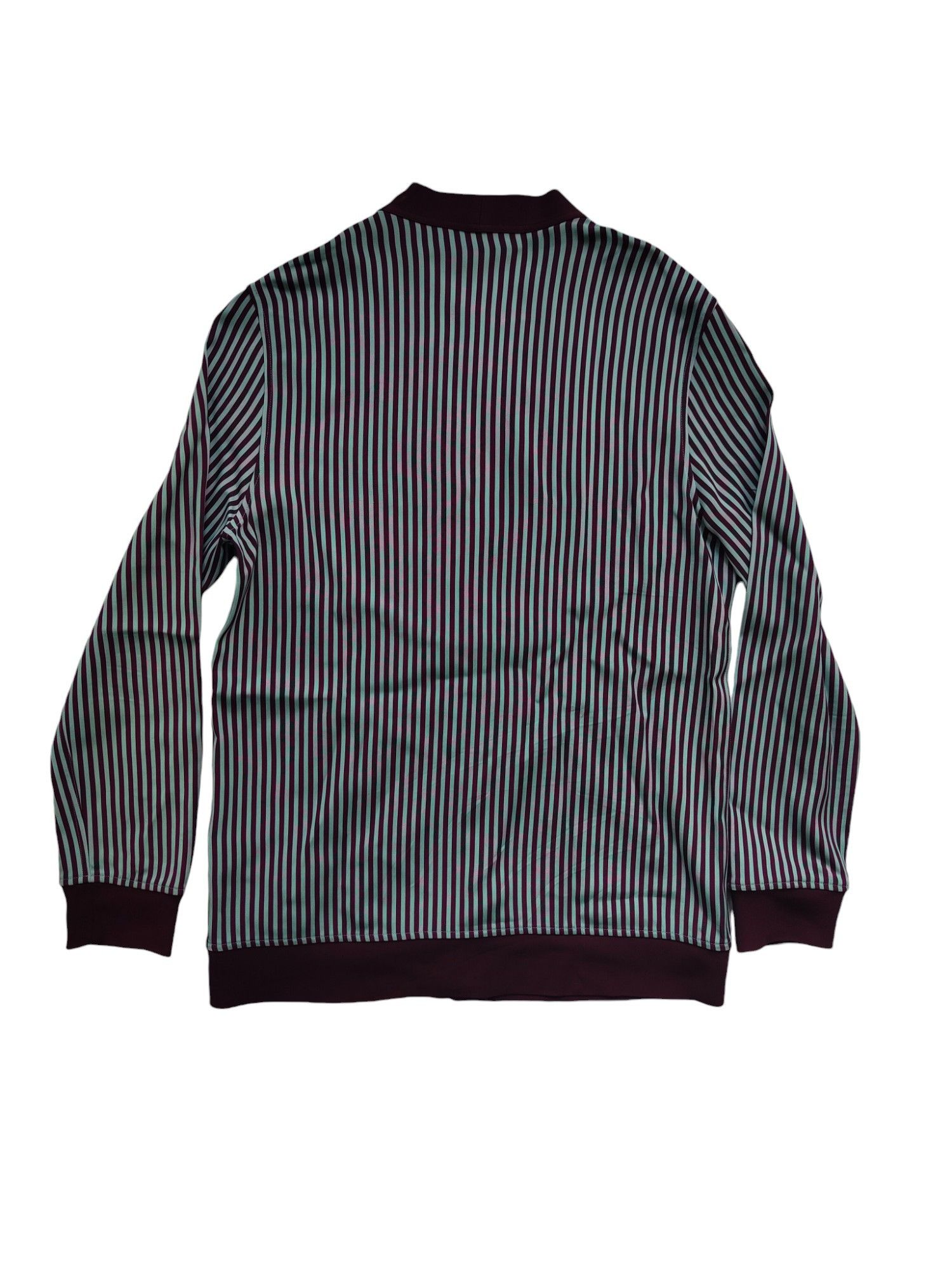 Etro Cardigan With Floral Print Front And Striped Sleeves Size M / US 6-8 / IT 42-44 - 2 Thumbnail
