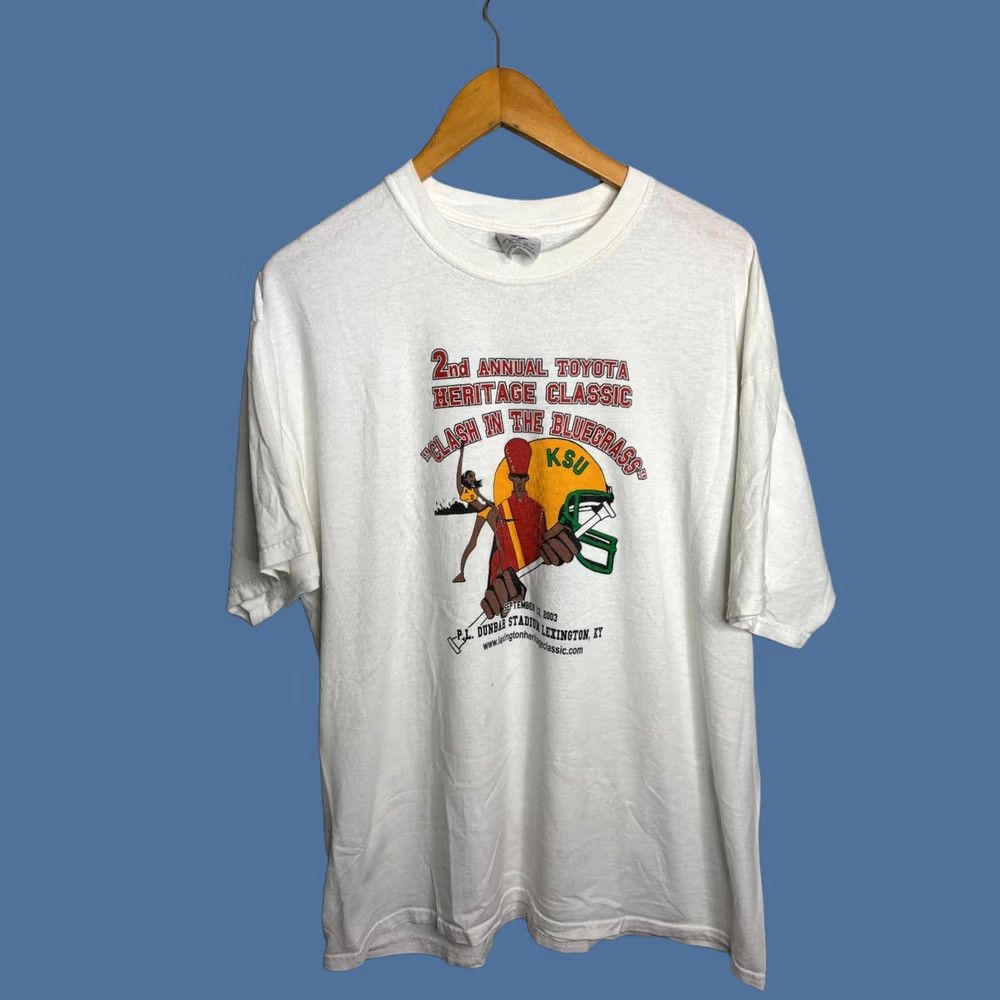 Jerzees VTG 2003 Kentucky State University Thorobreds KSU HBCU T Shirt Mens XL Kelly Cotton Jerzees Size US XL / EU 56 / 4 - 1 Thumbnail
