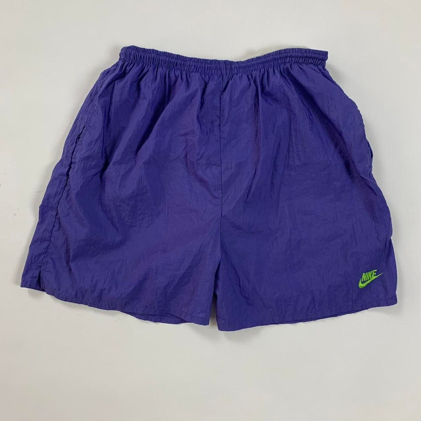Nike Vintage Nike Shorts/ Trunks in Purple & Green Size US 36 / EU 52 - 2 Thumbnail
