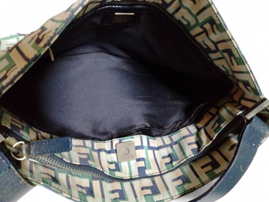 Fendi Fendi - Zucca Zucchino Handbag Shoulder Bag Monogram Black Size ONE SIZE - 10 Thumbnail