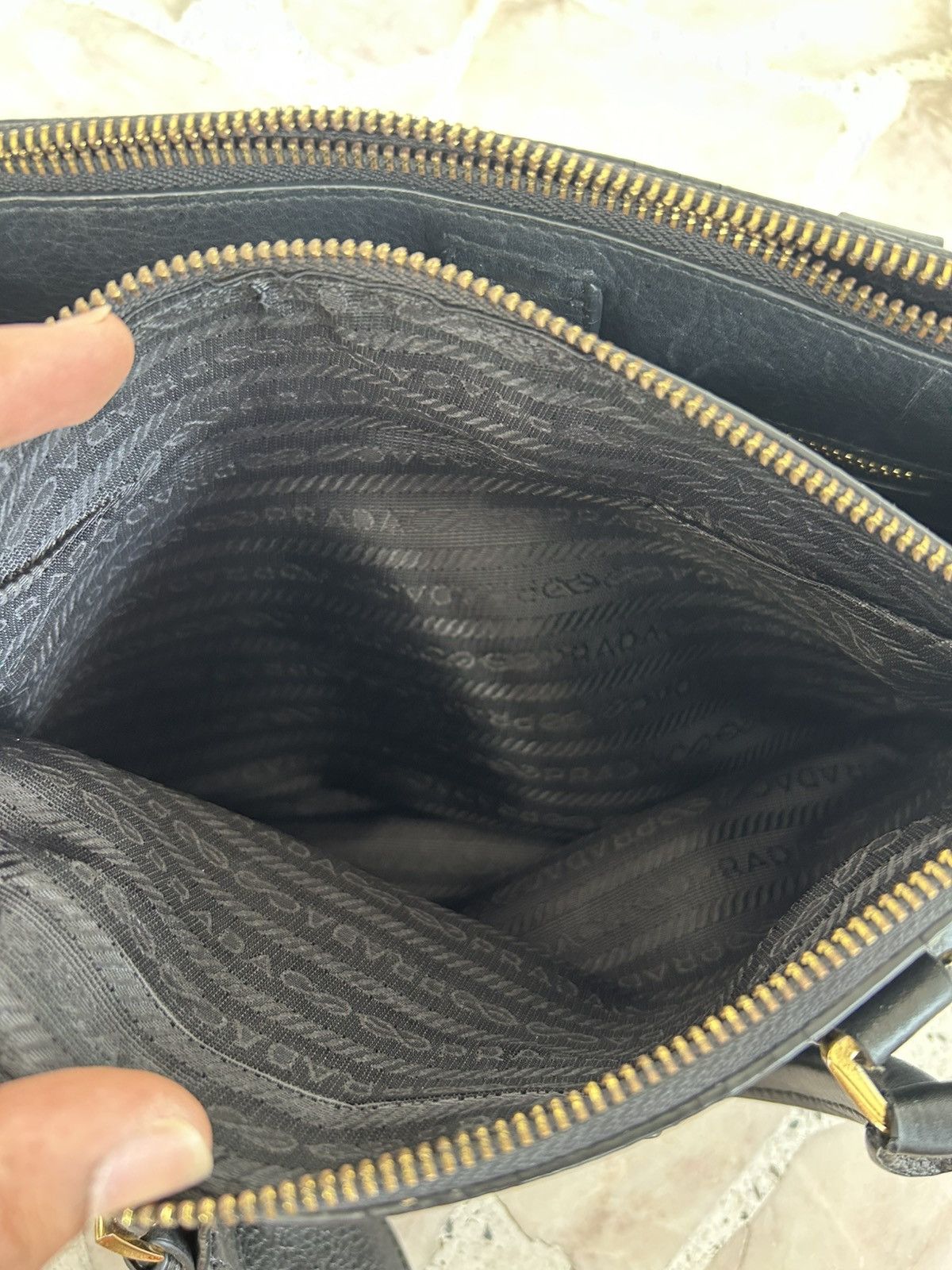 Prada Prada Vitello Daino leather handbag Size ONE SIZE - 18 Thumbnail