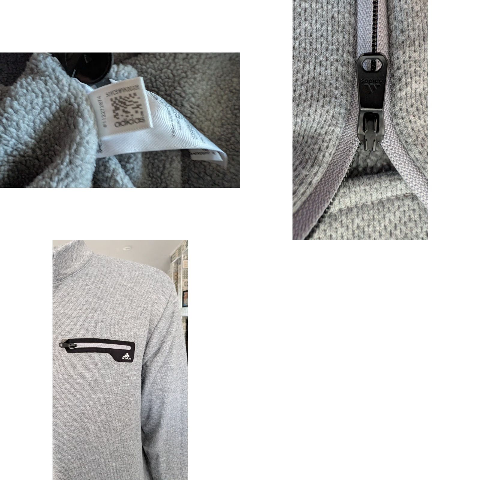 Adidas Adidas Golf 1/4 Zip Pullover Sweater 2XL Gray Long Sleeve Performance Knit Sweatshirt Mens Size US XXL / EU 58 / 5 - 8 Thumbnail