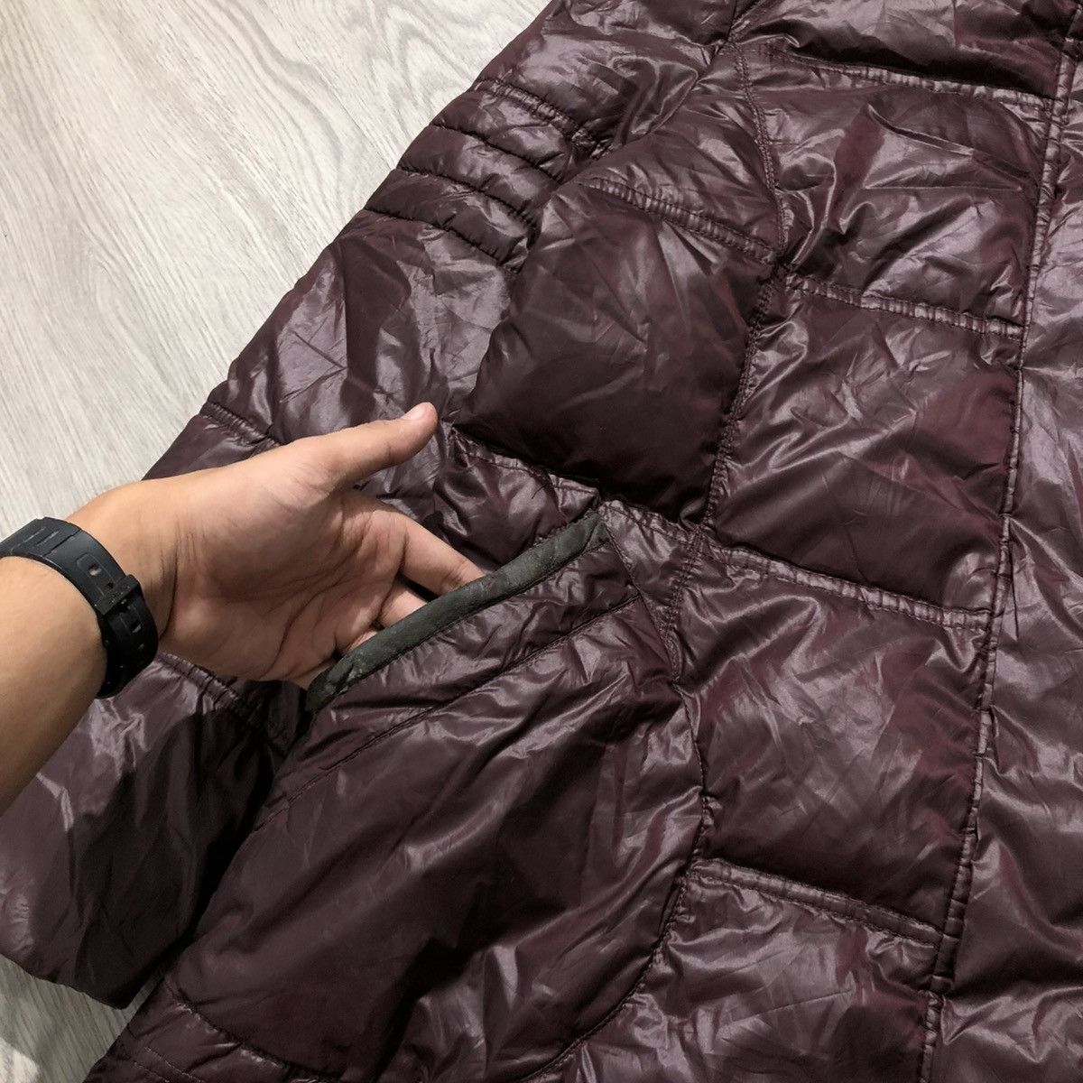 Japanese Brand 2000s Ragello Puffer Down Jacket Fur Ziphoodie Lgb Size US L / EU 52-54 / 3 - 8 Thumbnail