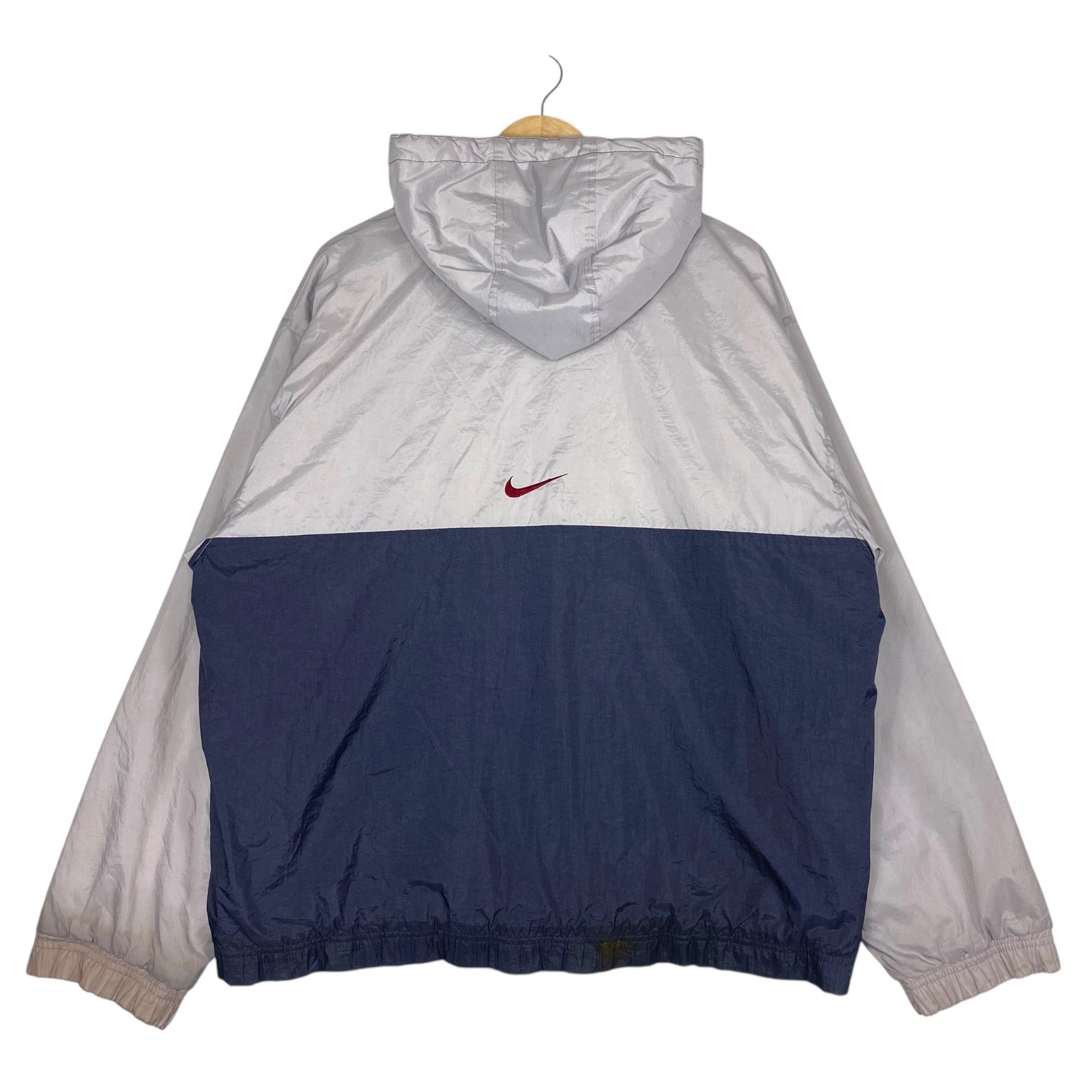 Nike 💥 90s NIKE SPORT HOODED ZIPPER LIGHT JACKET Size US L / EU 52-54 / 3 - 5 Thumbnail