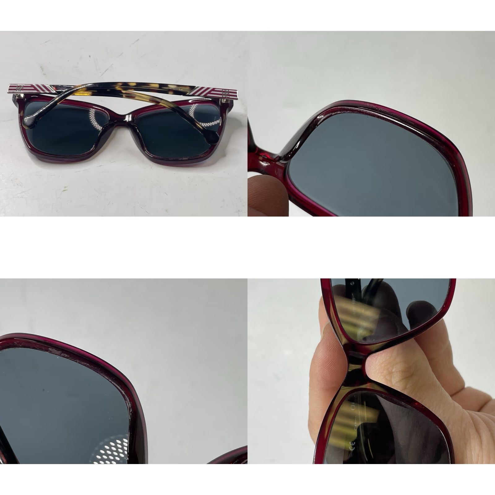 Carolina Herrera Carolina Herrera Sunglasses Cat Eye Unisex Adults Frames Only Brown Tinted Polycarbonate Acetate Tortoise Multicolor Size ONE SIZE - 8 Thumbnail