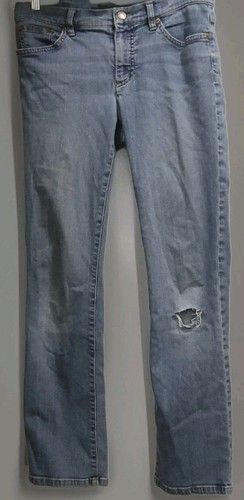 Ralph Lauren Y2K Ralph Lauren Light Wash Distressed Straight Jeans Size 31" - 1 Thumbnail