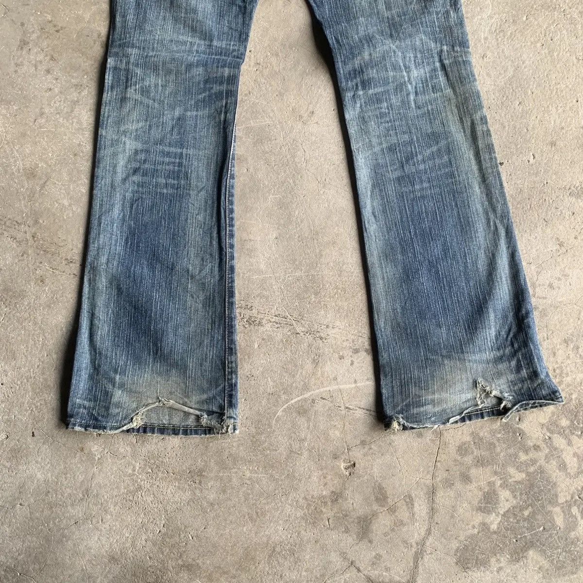 Vintage 🔥THRASHED! FLARE/BOOTCUT VTG EDWIN 401XX Jeans Denim Pants Size US 32 / EU 48 - 13 Thumbnail