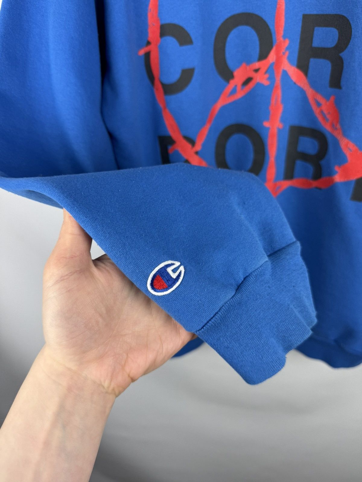 Champion × Pleasures Pleasures Champion Soft Core Porn Big Logo Hoodie Pullover Size US L / EU 52-54 / 3 - 22 Thumbnail