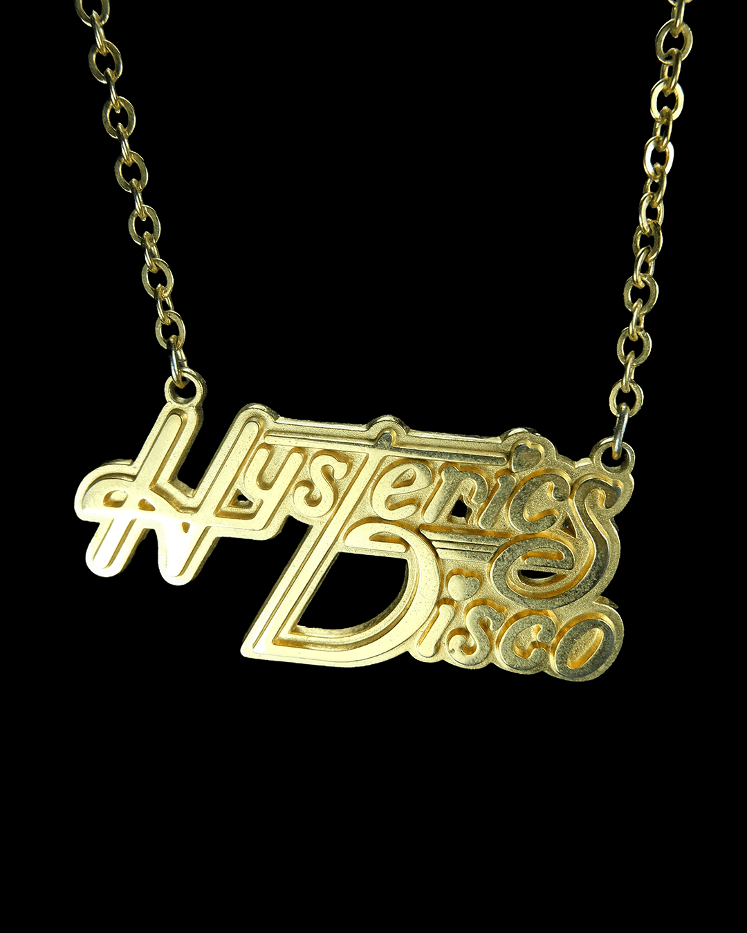 image of Hysteric Glamour Disco Necklace in Gold, Men's