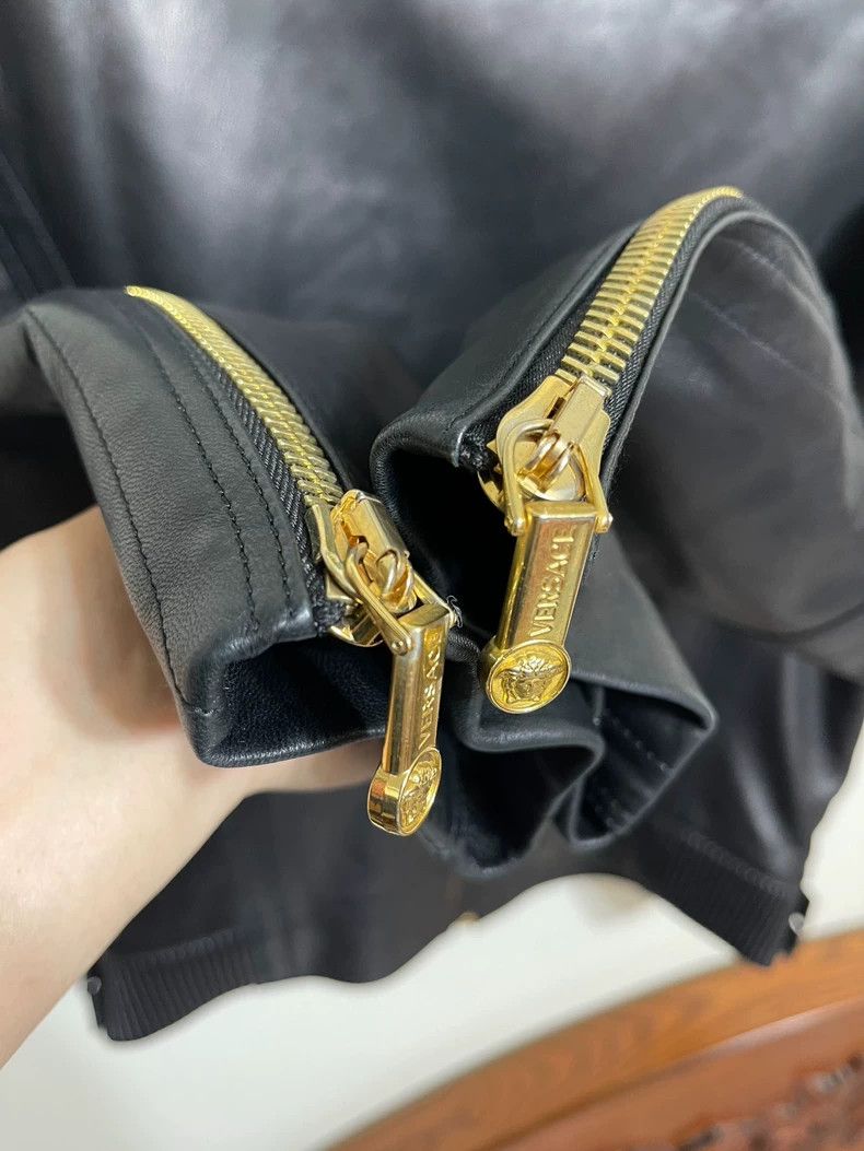 Versace Versace Padded slim-fitting soft sheepskin jacket Size US M / EU 48-50 / 2 - 6 Thumbnail