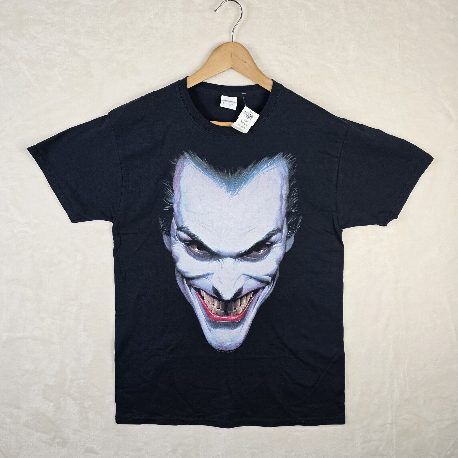 Fruit Of The Loom Joker Big Face Shirt Medium Batman DC Comics Alex Ross Size US M / EU 48-50 / 2 - 2 Thumbnail