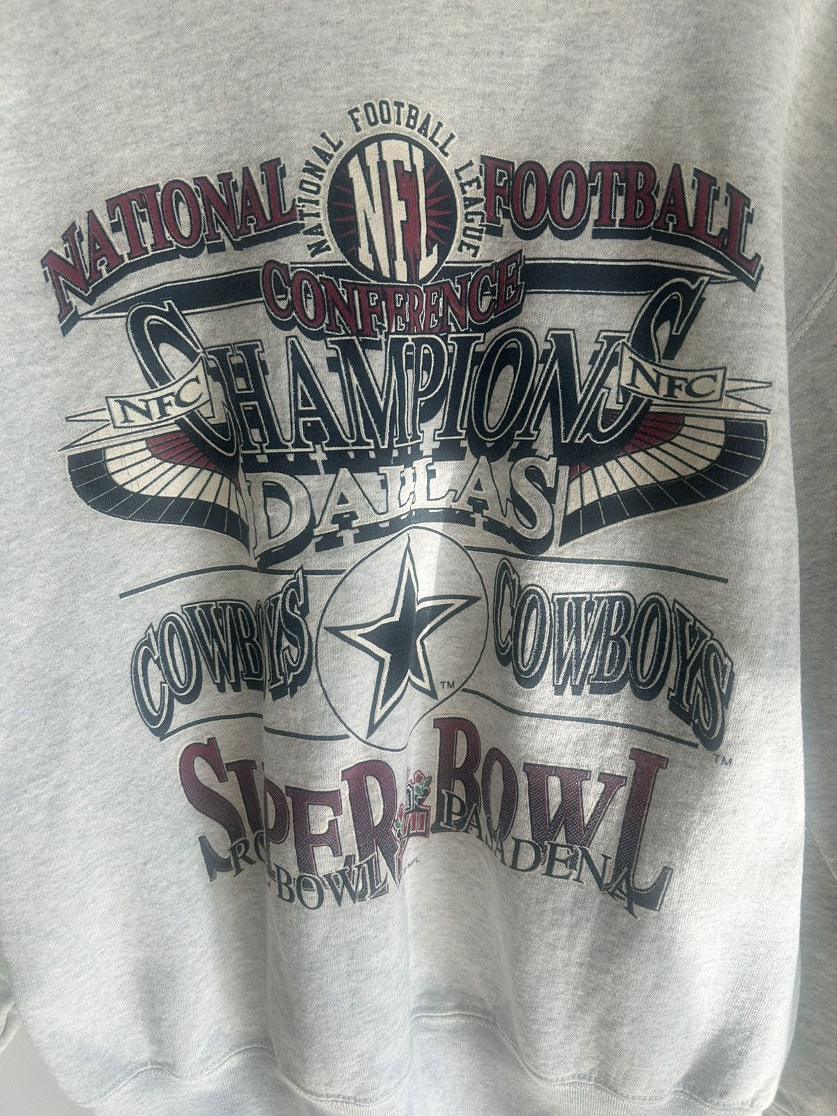Fruit Of The Loom Vintage Dallas Cowboys 90s USA Super Bowl champion Size US L / EU 52-54 / 3 - 5 Thumbnail