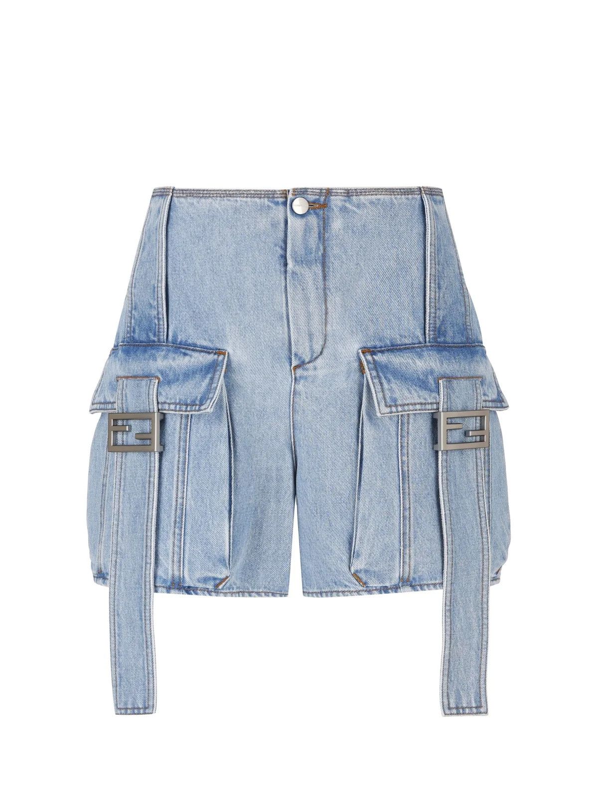Fendi o1loc1c0824 Shorts in Blue Size 30" / US 8 / IT 44 - 1 Thumbnail