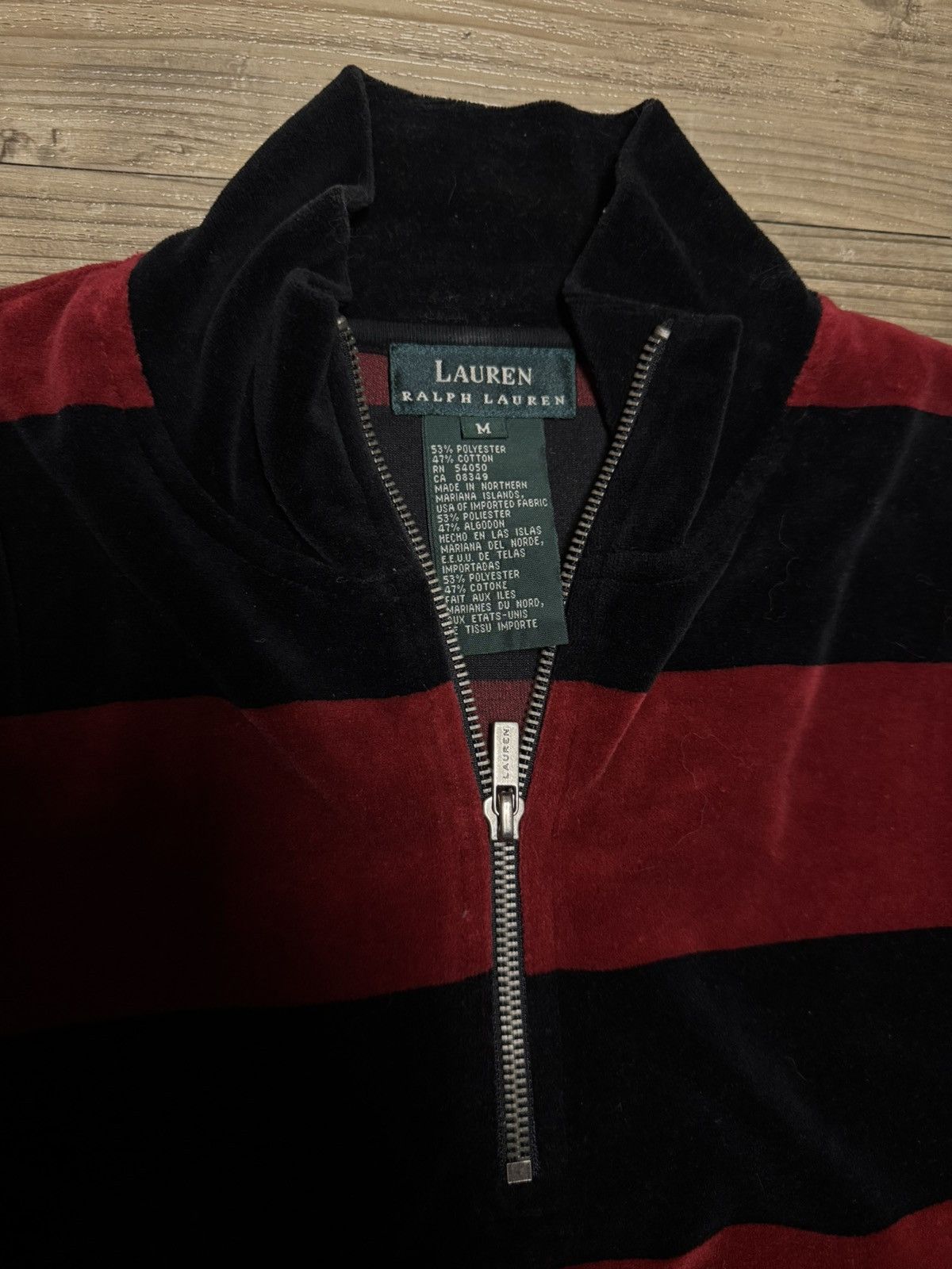 Polo Ralph Lauren × Ralph Lauren Striped velvet Ralph Lauren zip Size US M / EU 48-50 / 2 - 3 Thumbnail