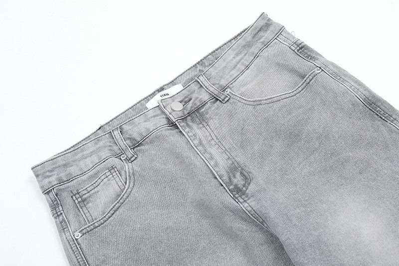 Japanese Brand American high street hip-hop retro gray jeans for men Size US 32 / EU 48 - 3 Thumbnail