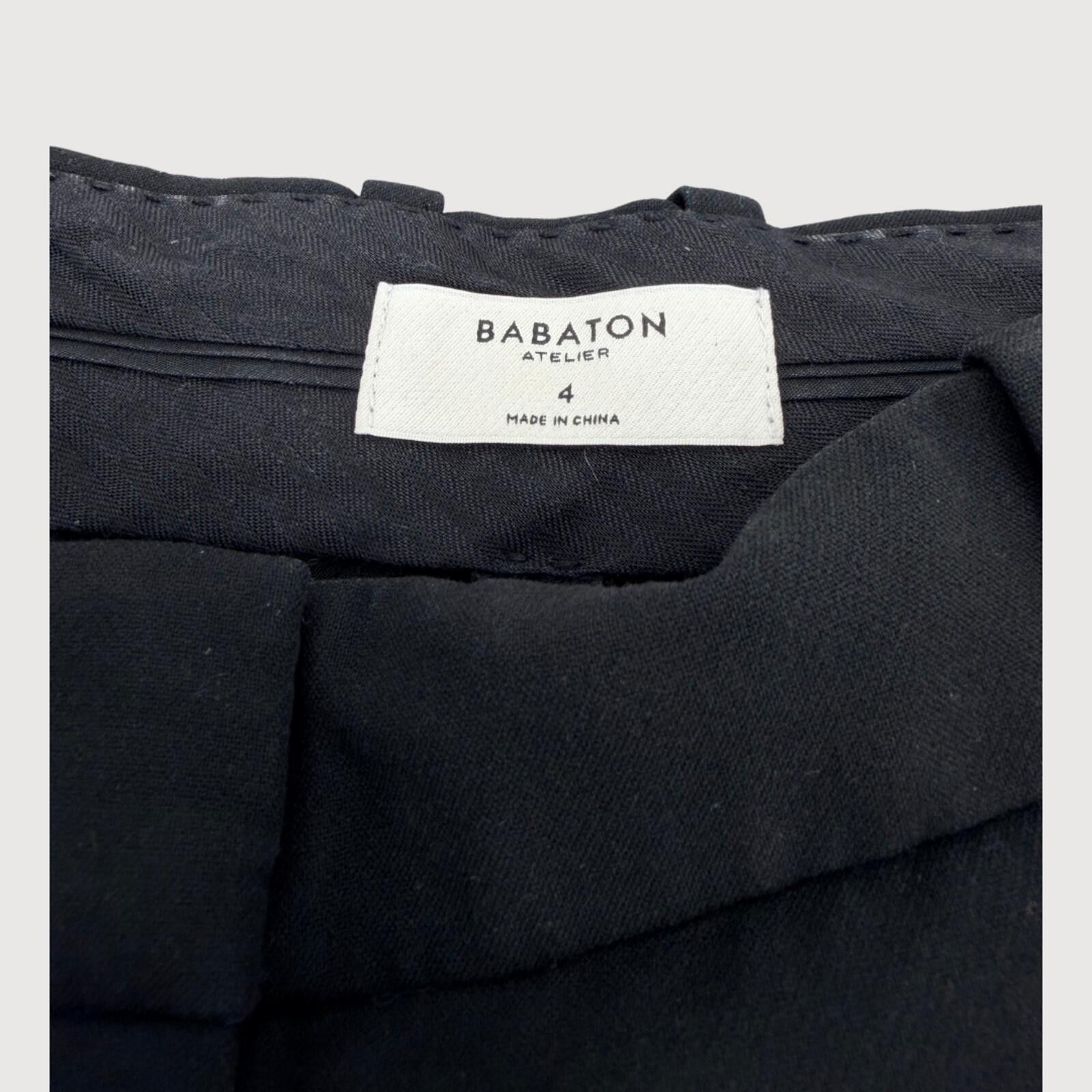 Other Aritzia Babaton Atelier Wide Leg Trouser Pants Black 4 Size 27" / US 4 / IT 40 - 4 Thumbnail