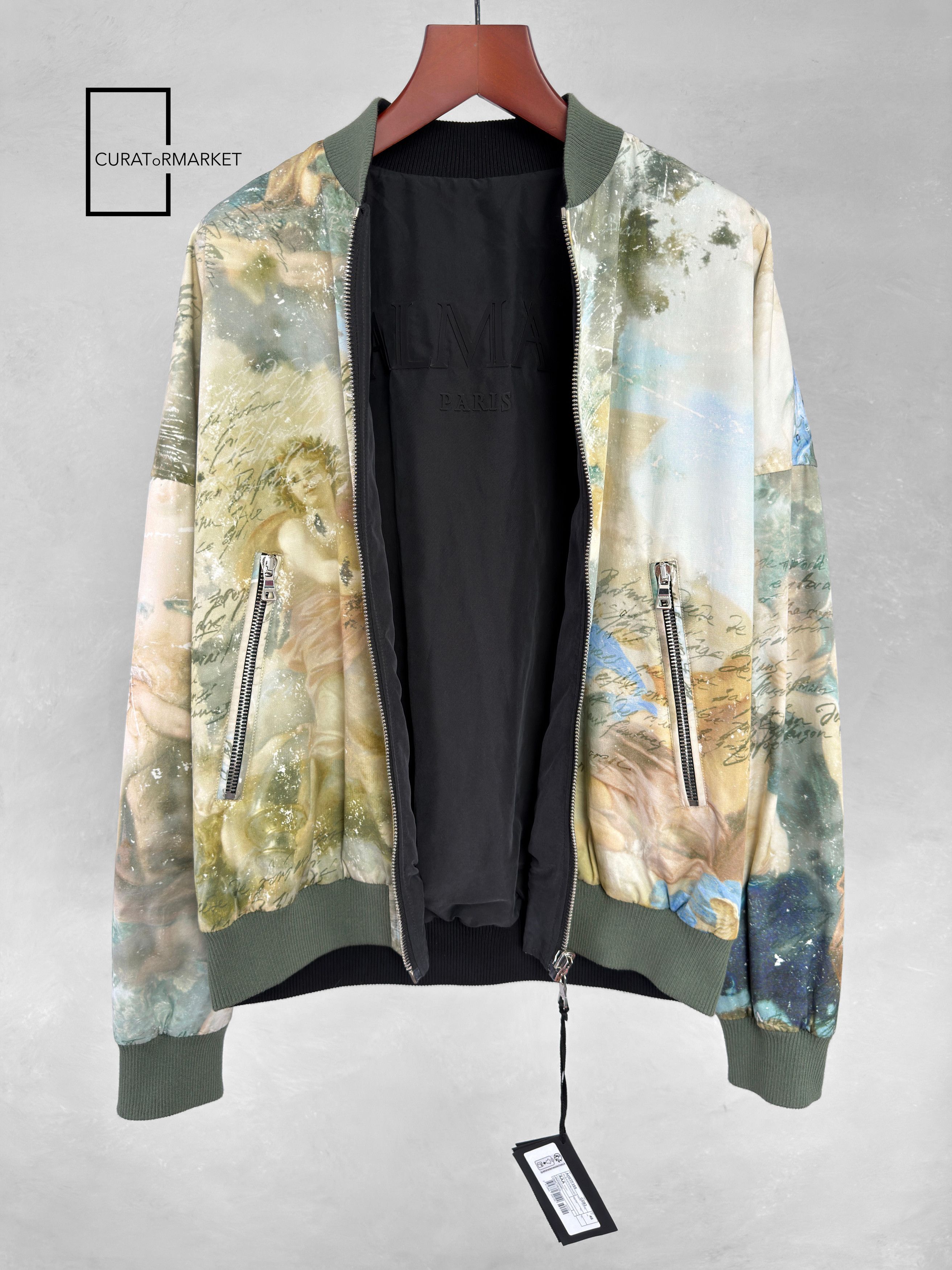 Balmain EU46 Relaxed Art Sky Print Reversible Embossed Logo Zip SS23 Size US S / EU 44-46 / 1 - 9 Thumbnail