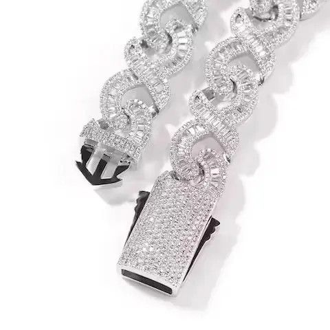 Jewelry Cross Link Cuban Chain Necklace🔥🔥🔥 Size ONE SIZE - 3 Thumbnail