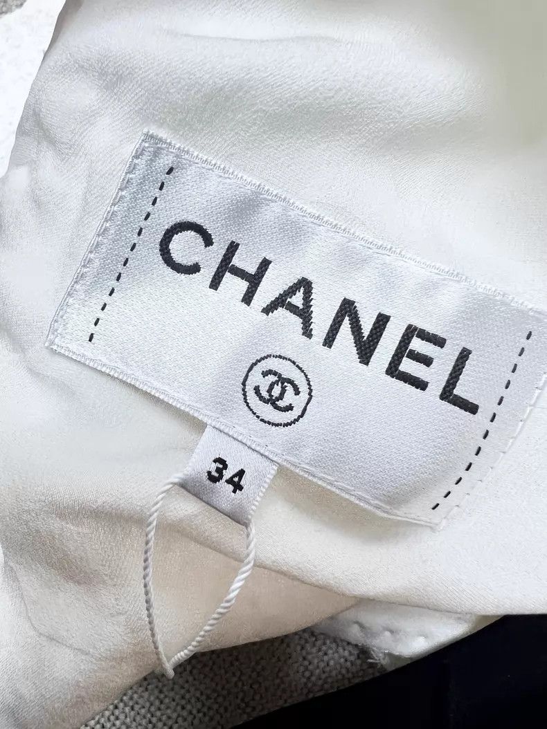 Chanel Chanel Grid knitted drawstring skirt short skirt Size 42" / US 20 - 4 Thumbnail