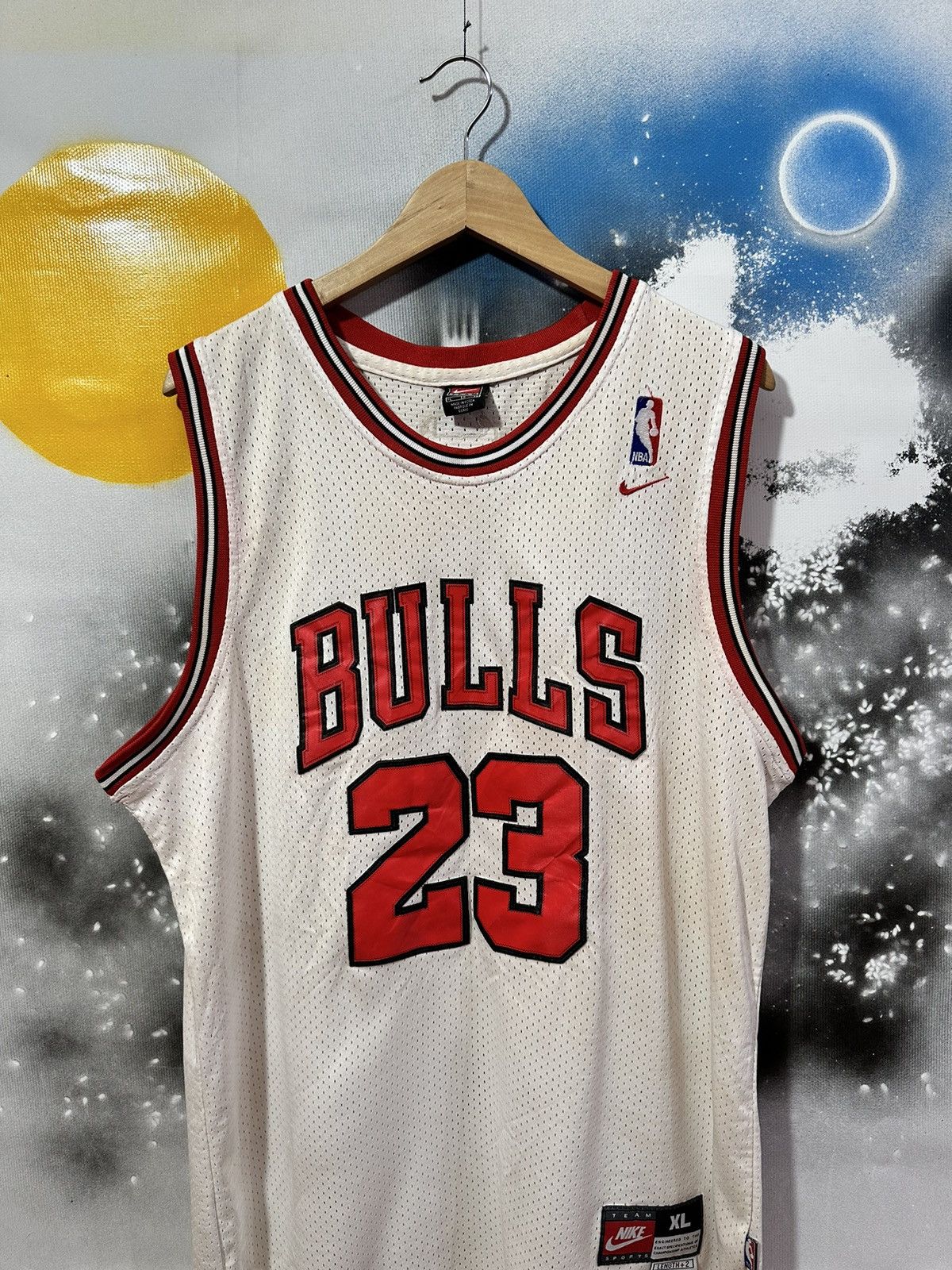 NBA × Nike × Vintage Vintage Chicago Bulls Jordan #23 Jersey Nike Team Size US XL / EU 56 / 4 - 3 Thumbnail