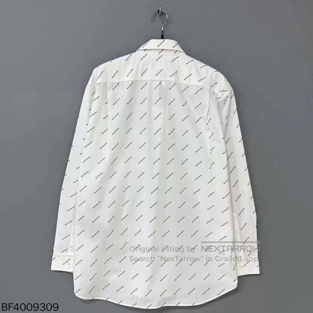 Balenciaga Balenciaga Logo Print White Shirt. Size US XS / EU 42 / 0 - 3 Thumbnail