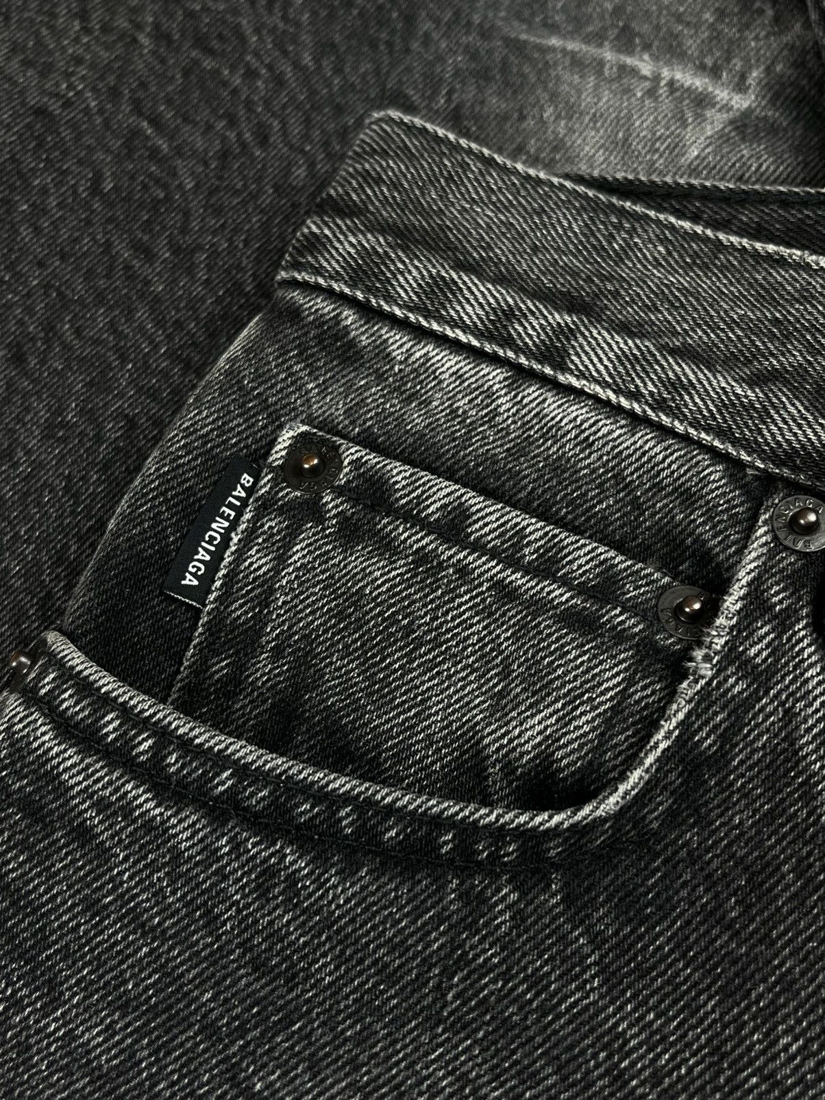 Balenciaga SS19 Balenciaga Vintage Black Flared Bootcut Denim Jeans Size US 30 / EU 46 - 5 Thumbnail