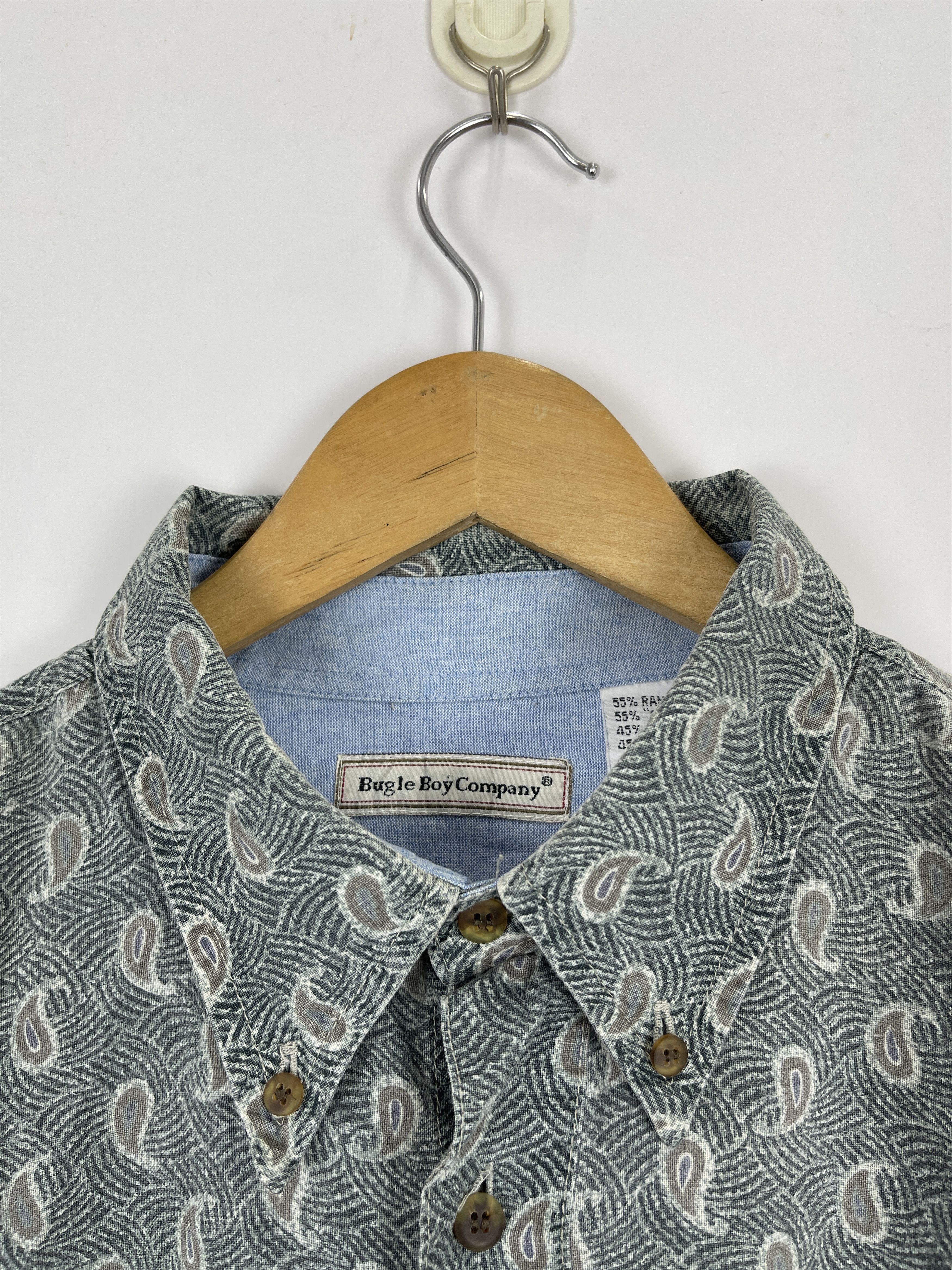 Bugle Boy × Vintage Vintage Bugle Boy Company Paisley Design Shirt TA0414 Size US XL / EU 56 / 4 - 8 Thumbnail