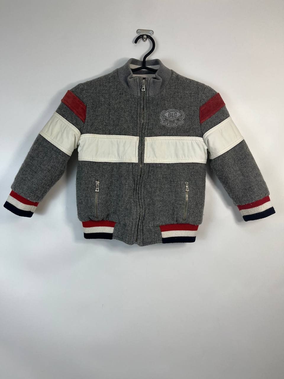 Dolce & Gabbana D&G Dolce & Gabbana Wool Bomber Jacket Grey 2001 Size XXS Size US XXS / EU 40 - 1 Thumbnail