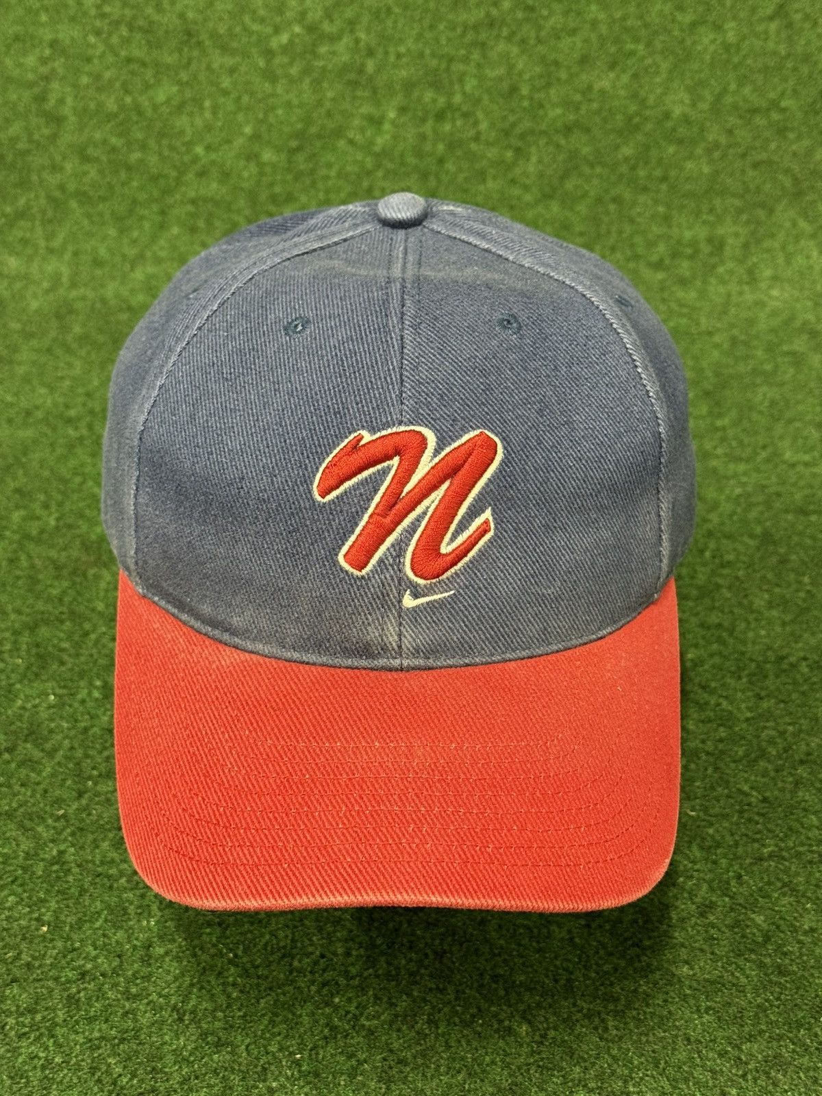 Nike Vintage 90s Nike Script Logo Swoosh Hat Size ONE SIZE - 1 Thumbnail