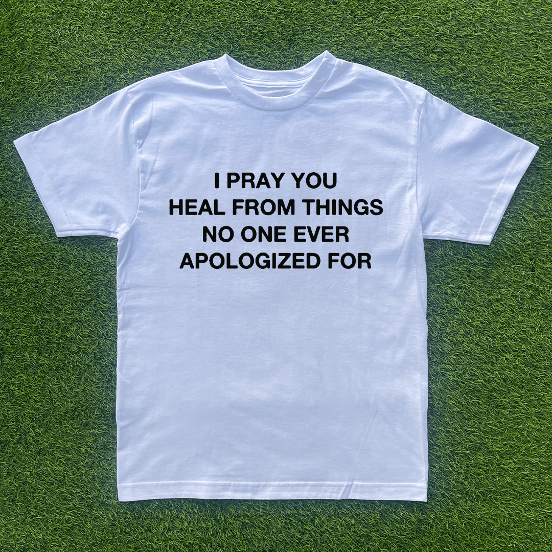 Vintage I PRAY YOU HEAL TSHIRT Size US S / EU 44-46 / 1 - 1 Preview
