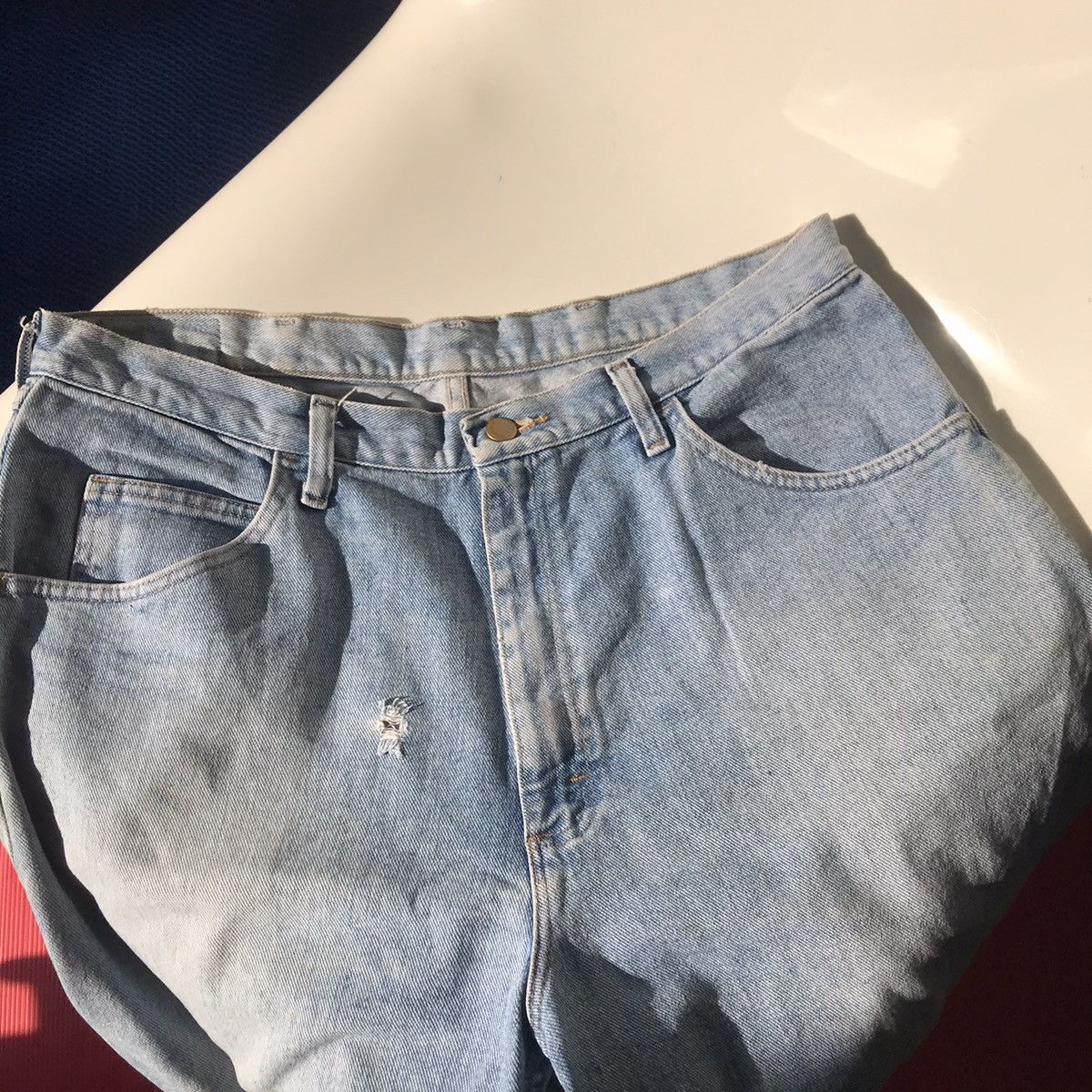 Hysteric Glamour × Vintage × Wrangler Vintage Wrangler Jeans Short Pants Jeans Baggy And loose fit Size US 36 / EU 52 - 10 Thumbnail