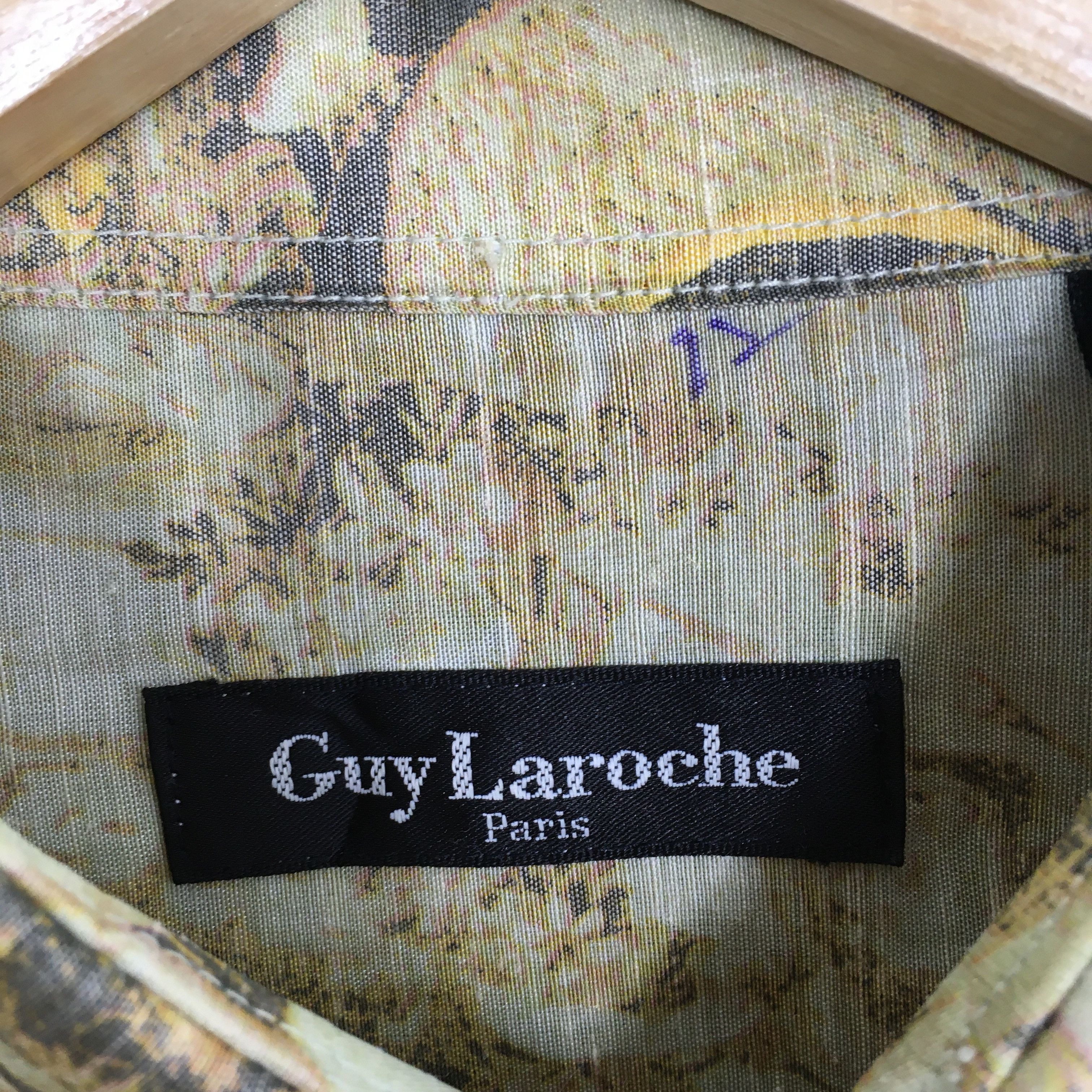 Designer × Guy Laroche Vintage Guy Laroche Abstract Retro 80s Party Shirt Medium Size US L / EU 52-54 / 3 - 5 Thumbnail