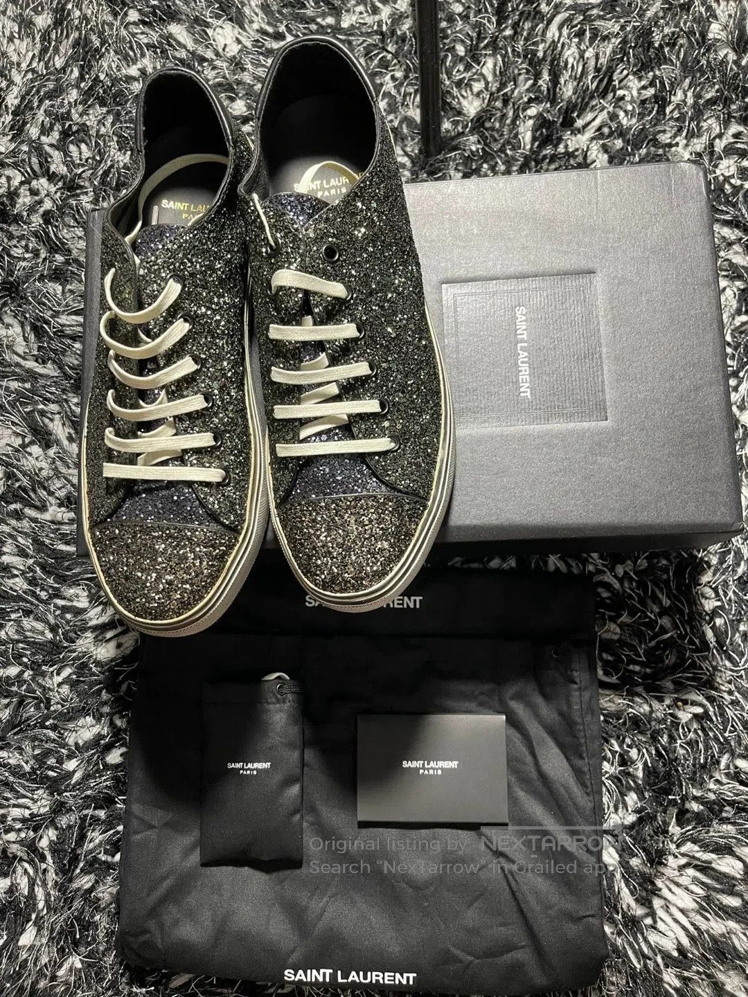 Yves Saint Laurent saint laurent glitter low. Size US 8 / EU 41 - 2 Thumbnail