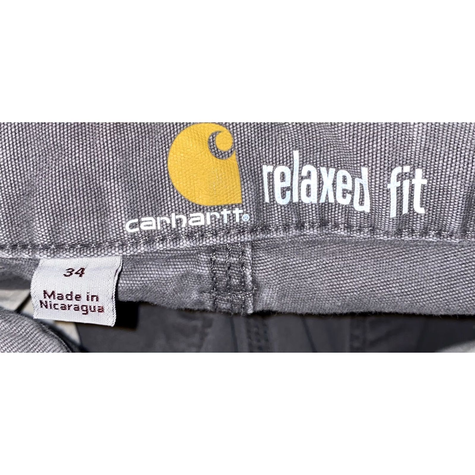 Carhartt Carhartt Mens Gray Zip Fly Relaxed Fit Shorts Size 34 Size US 34 / EU 50 - 6 Thumbnail