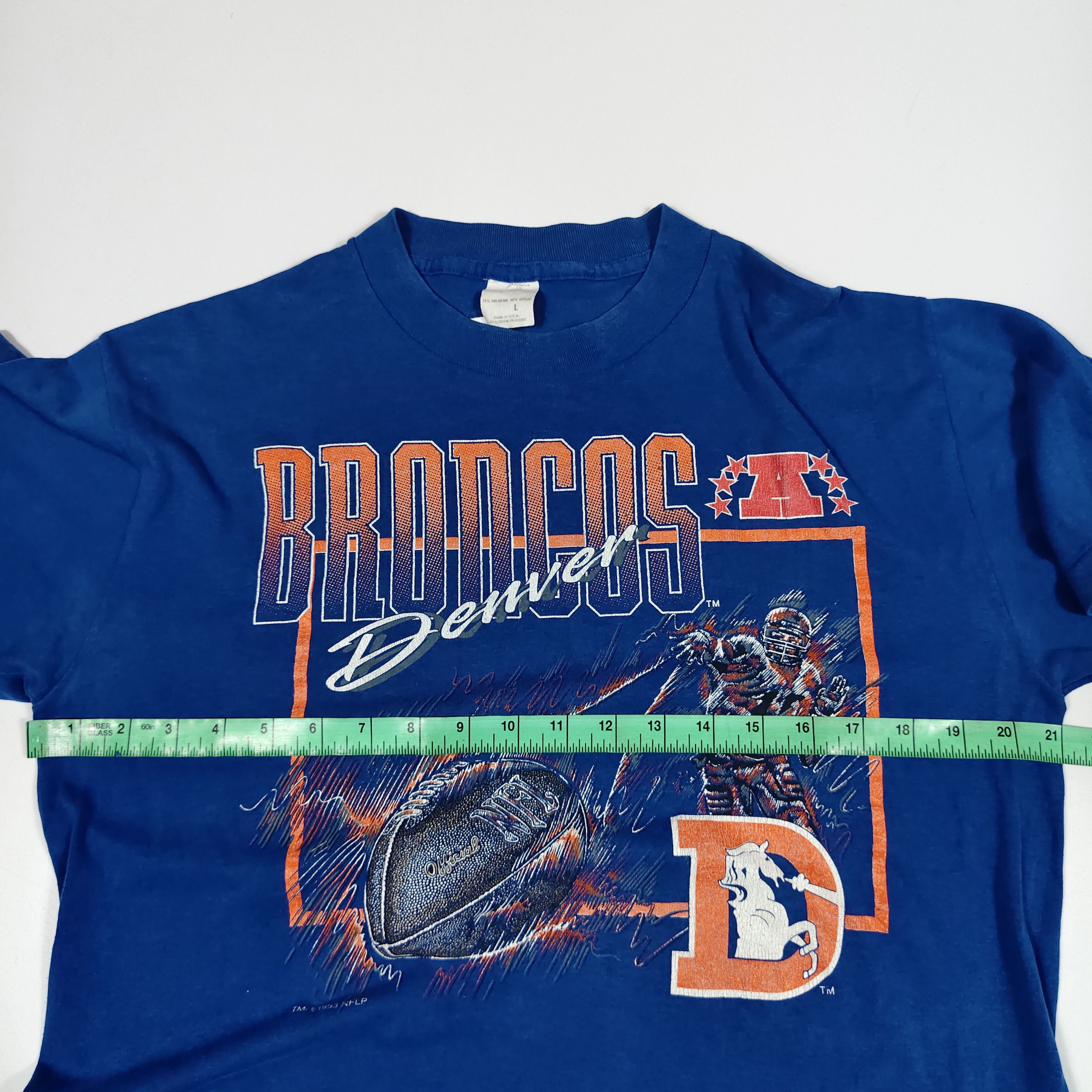 NFL Vintage 1993 Denver Broncos NFL Graphic Royal Blue #F Size US M / EU 48-50 / 2 - 6 Thumbnail