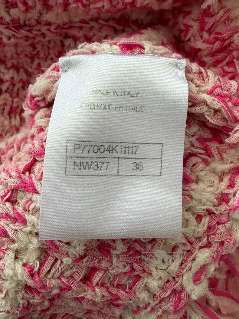 Chanel Chanel Pink tassel short knitted jacket Size XS / US 0-2 / IT 36-38 - 5 Thumbnail