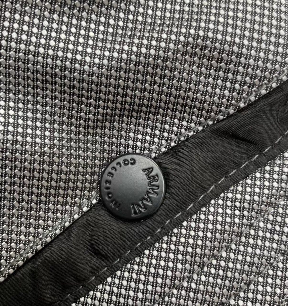 Armani Collezioni ARMANI COLLEZIONI Silver Stand Collar Business Padded Coat Size US M / EU 48-50 / 2 - 4 Thumbnail