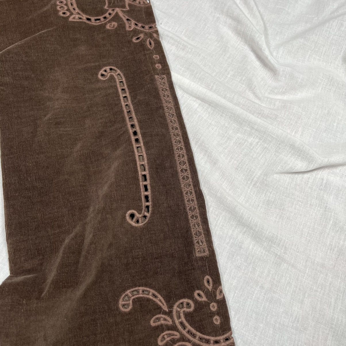 Dolce & Gabbana Vintage DOLCE & GABBANA D&G F/W 2002 Brown Corduroy Pants Size 32" / US 10 / IT 46 - 9 Thumbnail